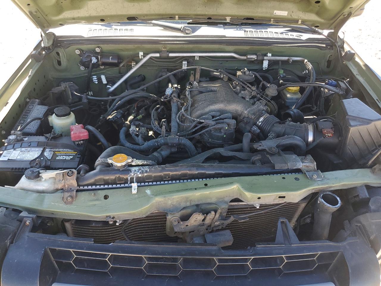 2004 Nissan Xterra Xe Green vin: 5N1ED28T74C639416