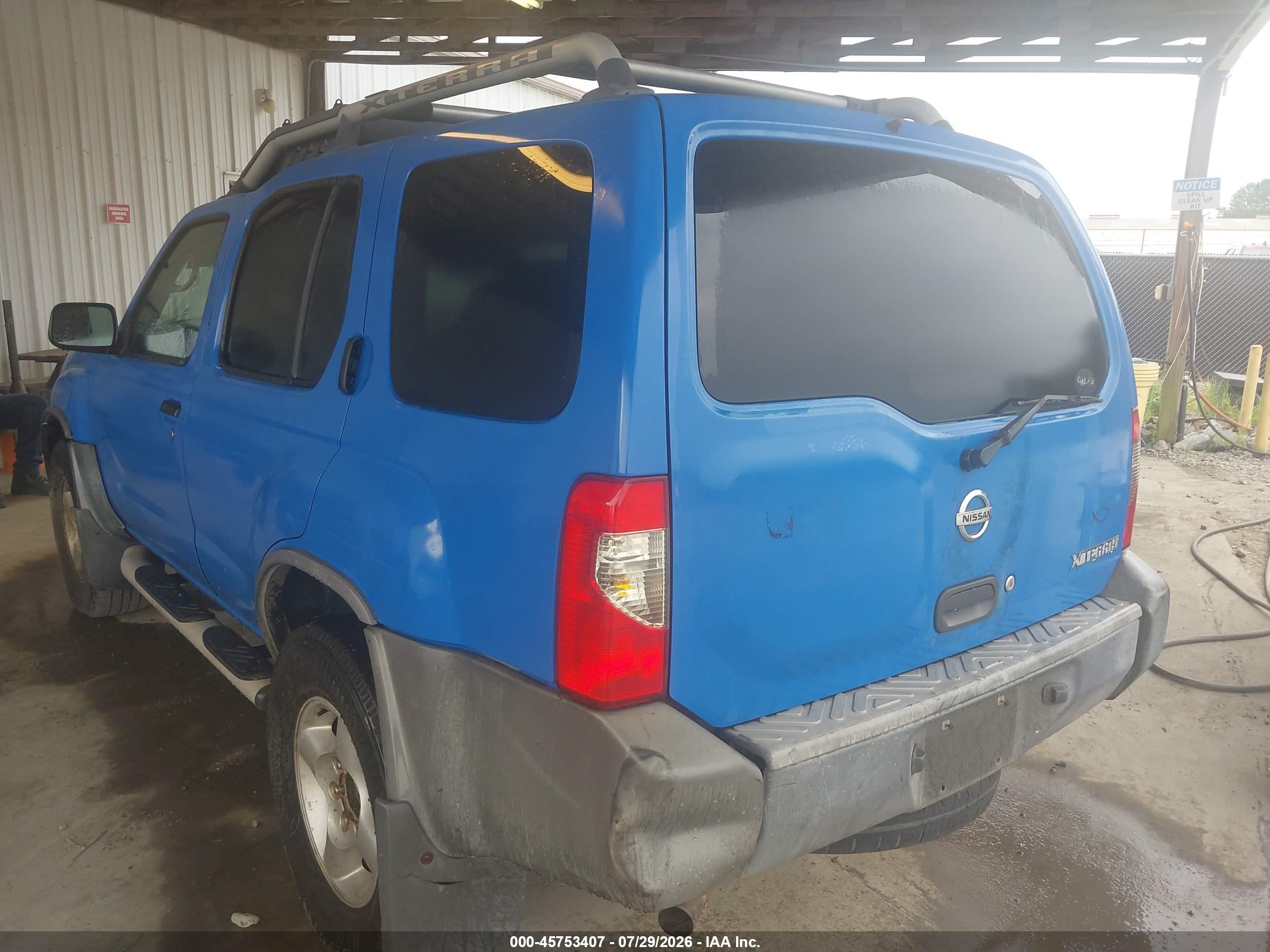 2002 Nissan Xterra Xe Blue vin: 5N1ED28T82C515698