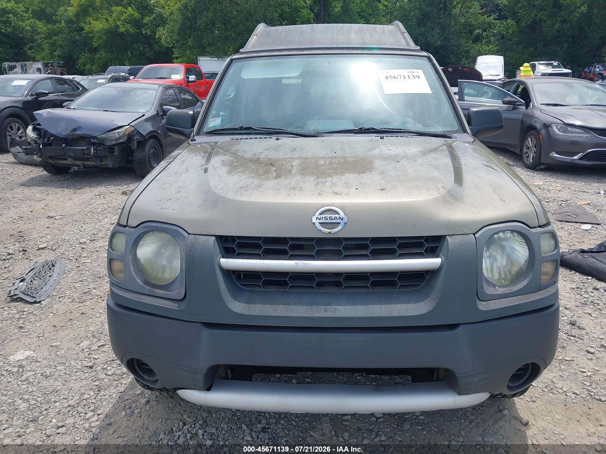 2002 Nissan Xterra Xe Champagne vin: 5N1ED28T92C601408