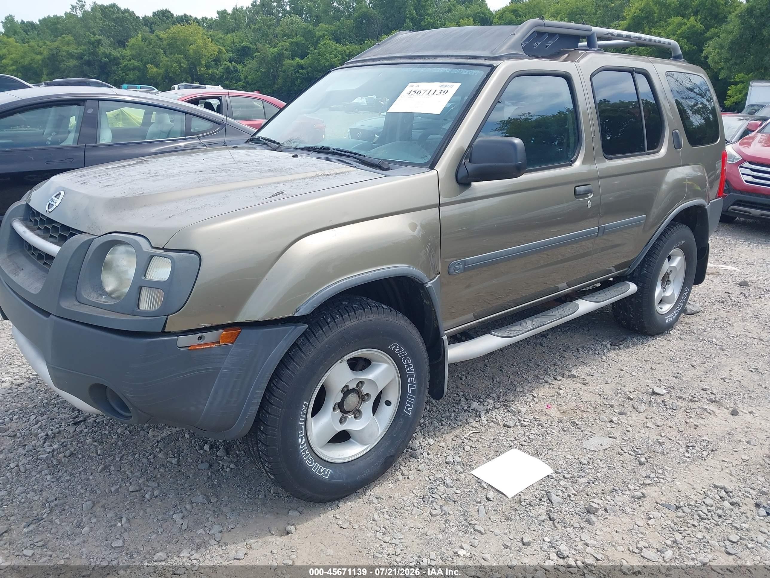 2002 Nissan Xterra Xe Champagne vin: 5N1ED28T92C601408