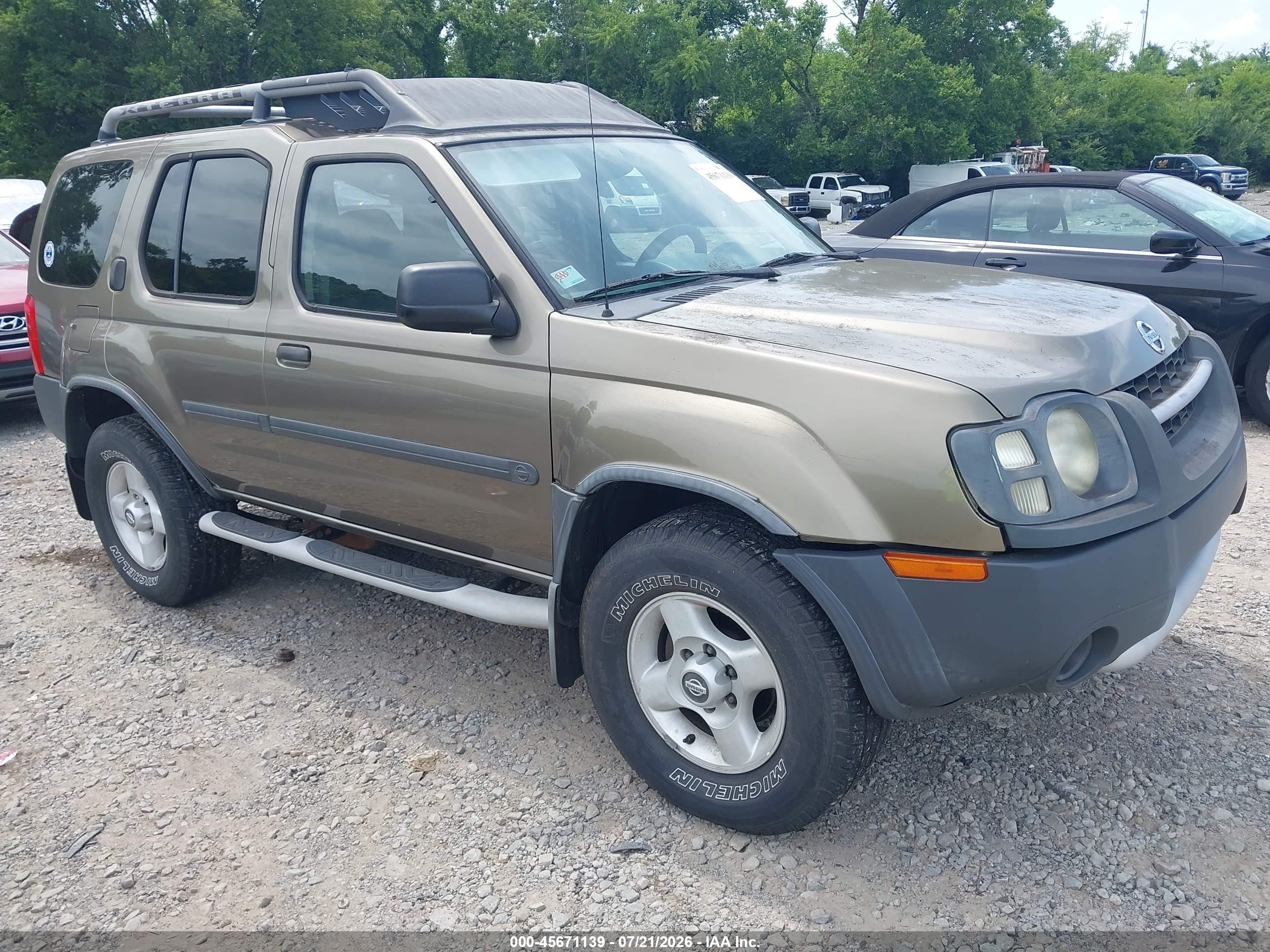 2002 Nissan Xterra Xe Champagne vin: 5N1ED28T92C601408