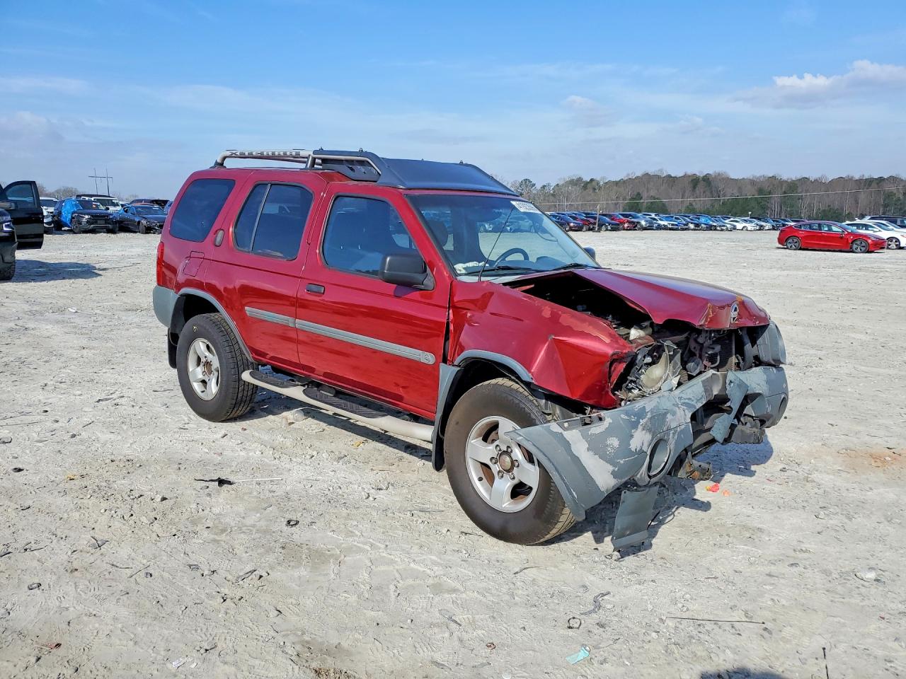 2004 Nissan Xterra Xe Red vin: 5N1ED28T94C674698