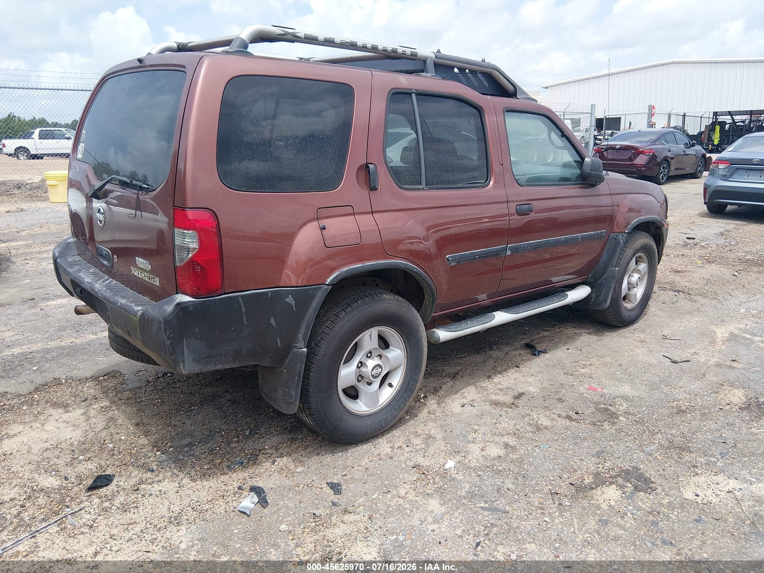 2002 Nissan Xterra Xe Maroon vin: 5N1ED28TX2C554602