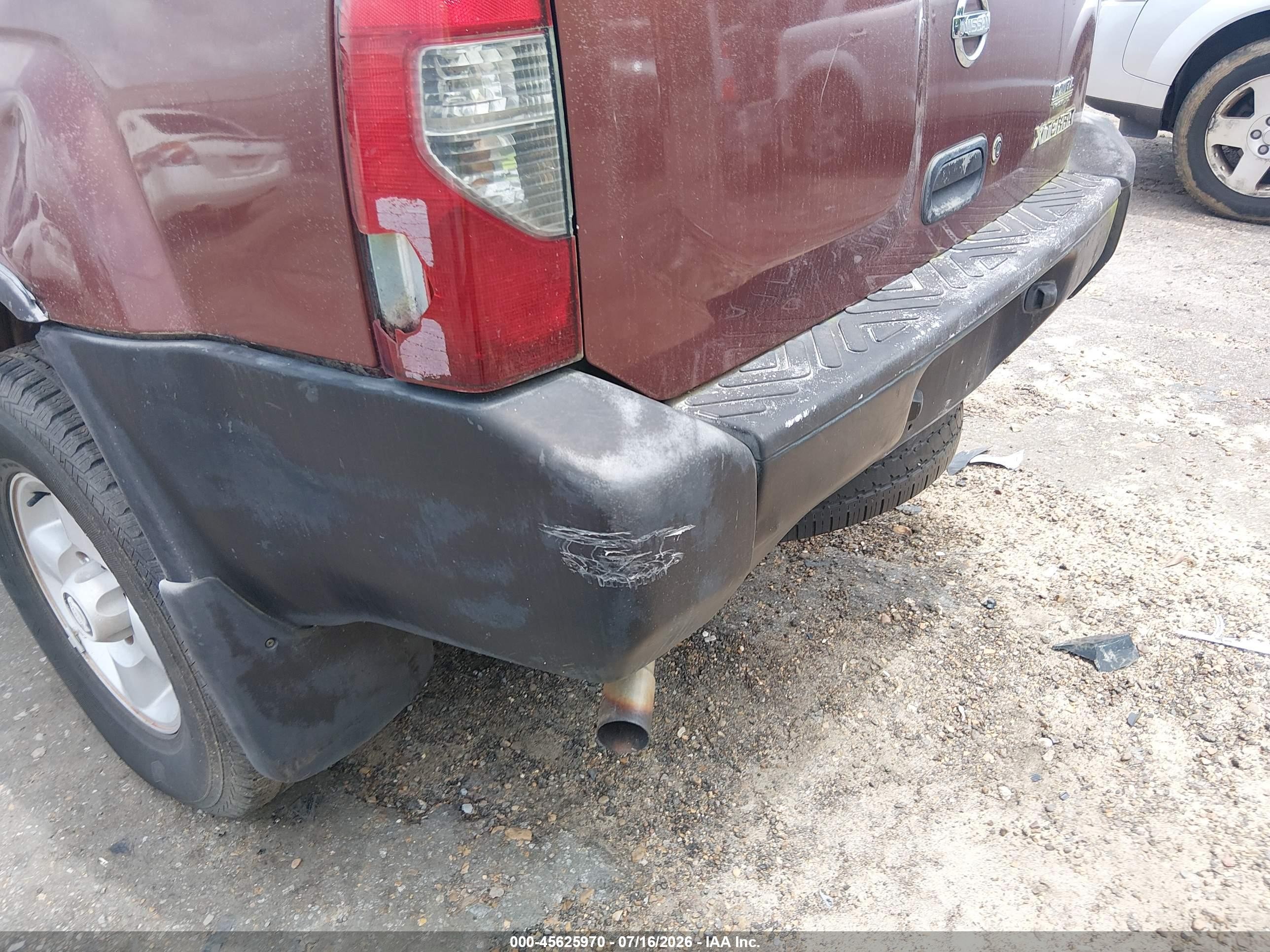 2002 Nissan Xterra Xe Maroon vin: 5N1ED28TX2C554602