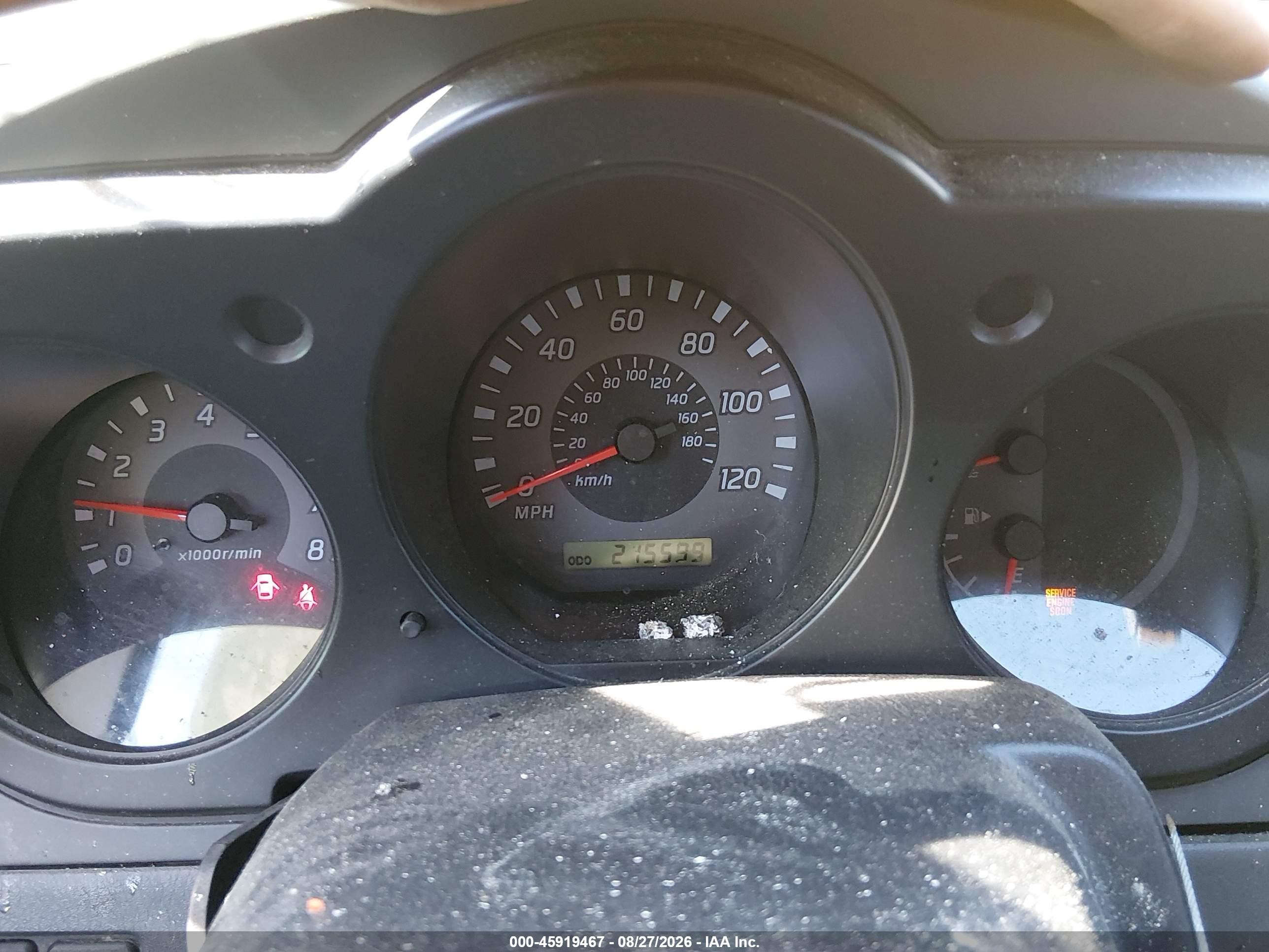 2002 Nissan Xterra Xe Yellow vin: 5N1ED28TX2C563090