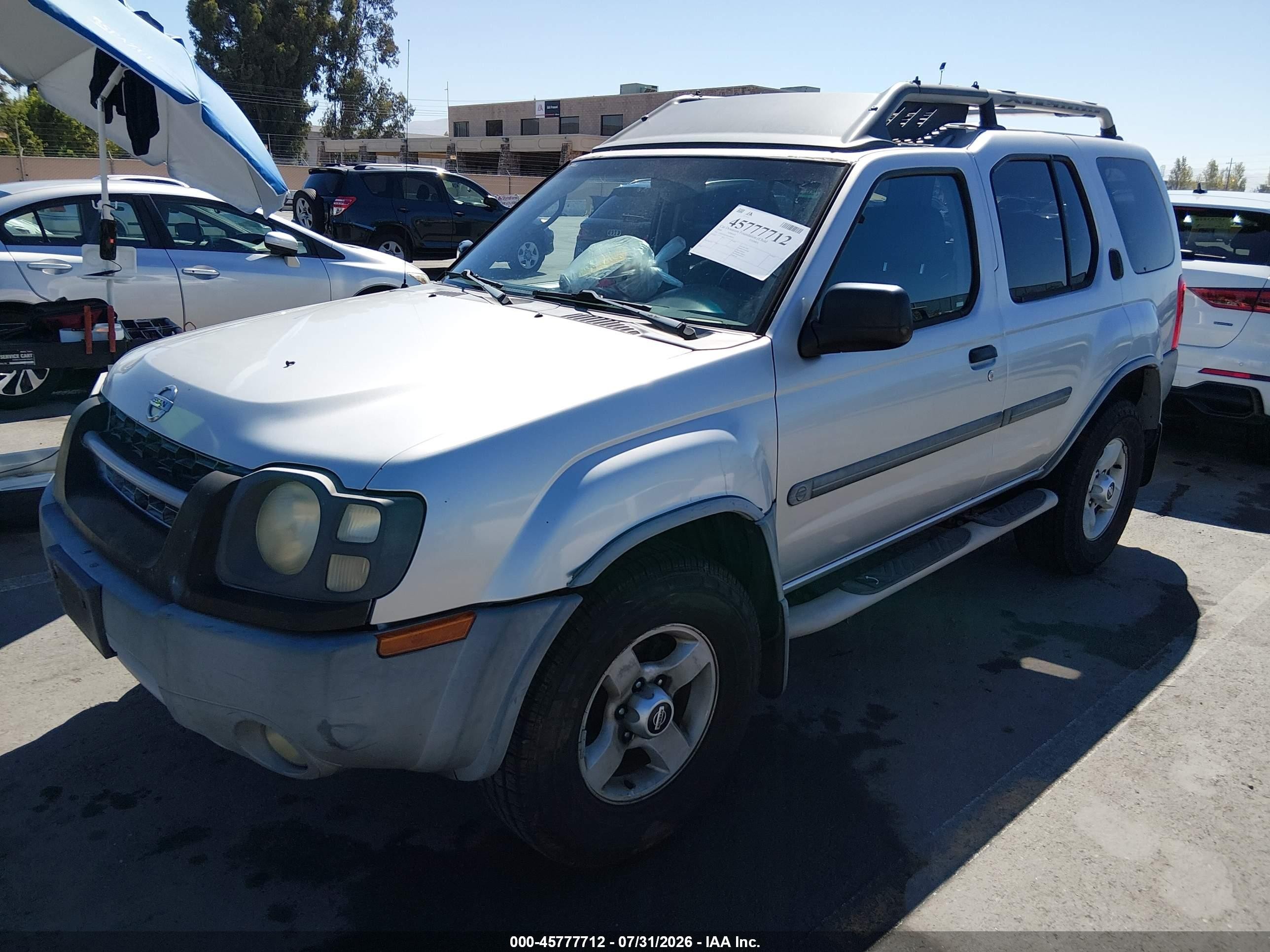 2004 Nissan Xterra Xe Silver vin: 5N1ED28TX4C608838