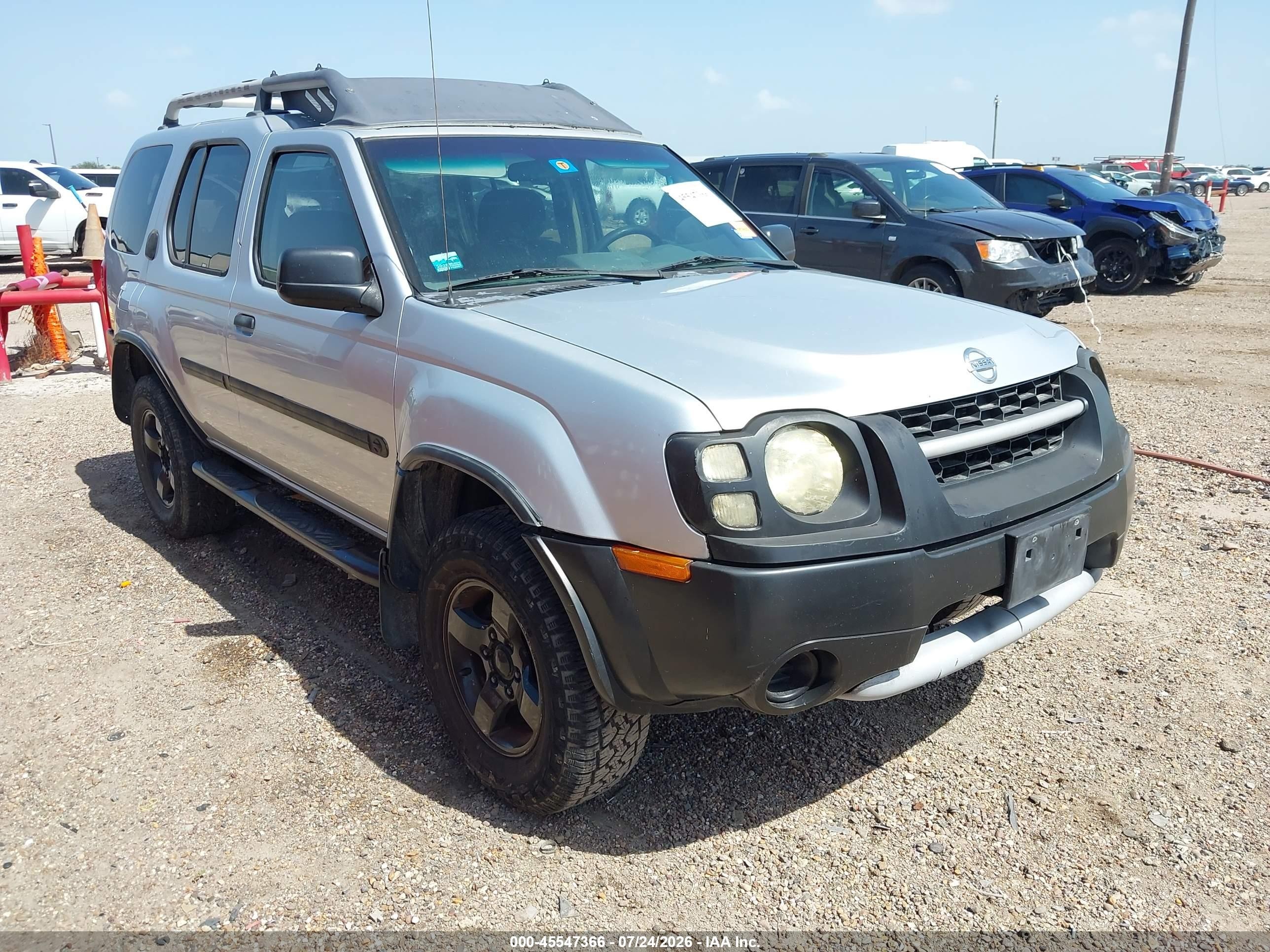 2004 Nissan Xterra Xe Серебряный vin: 5N1ED28TX4C650197