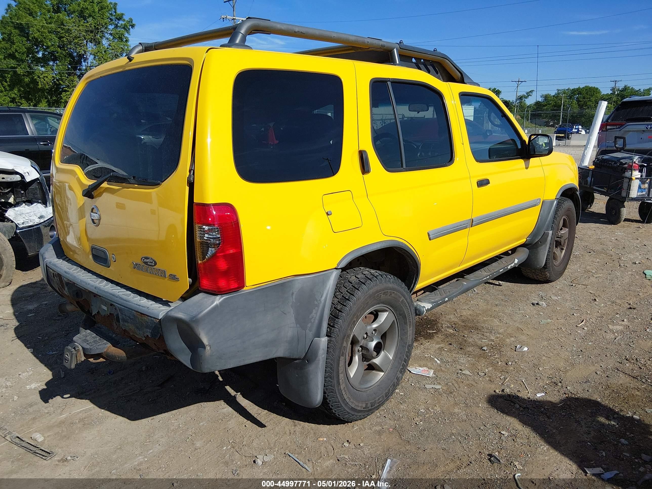 2002 Nissan Xterra Se Yellow vin: 5N1ED28Y02C547539