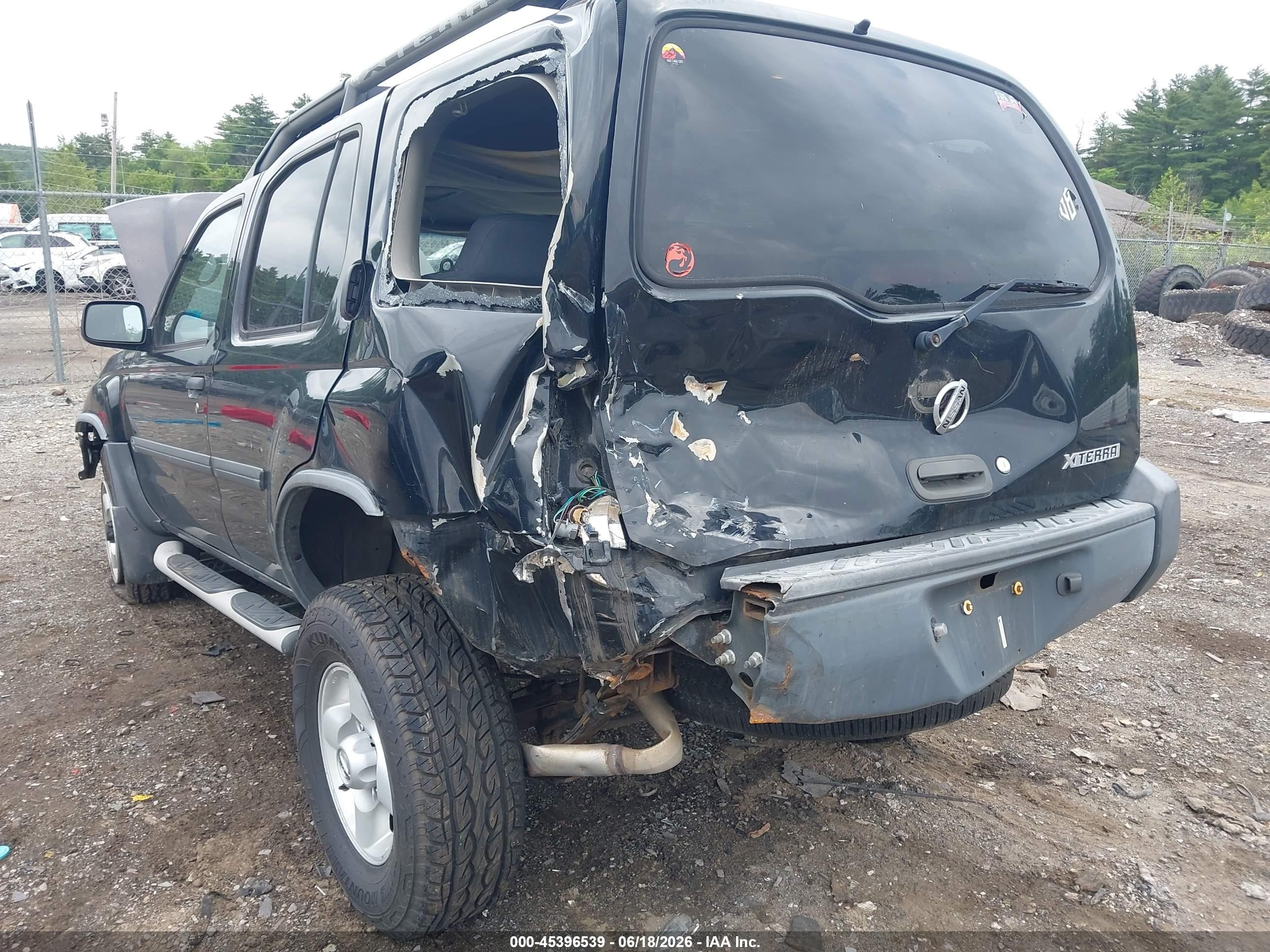 2003 Nissan Xterra Xe Black vin: 5N1ED28Y03C697877