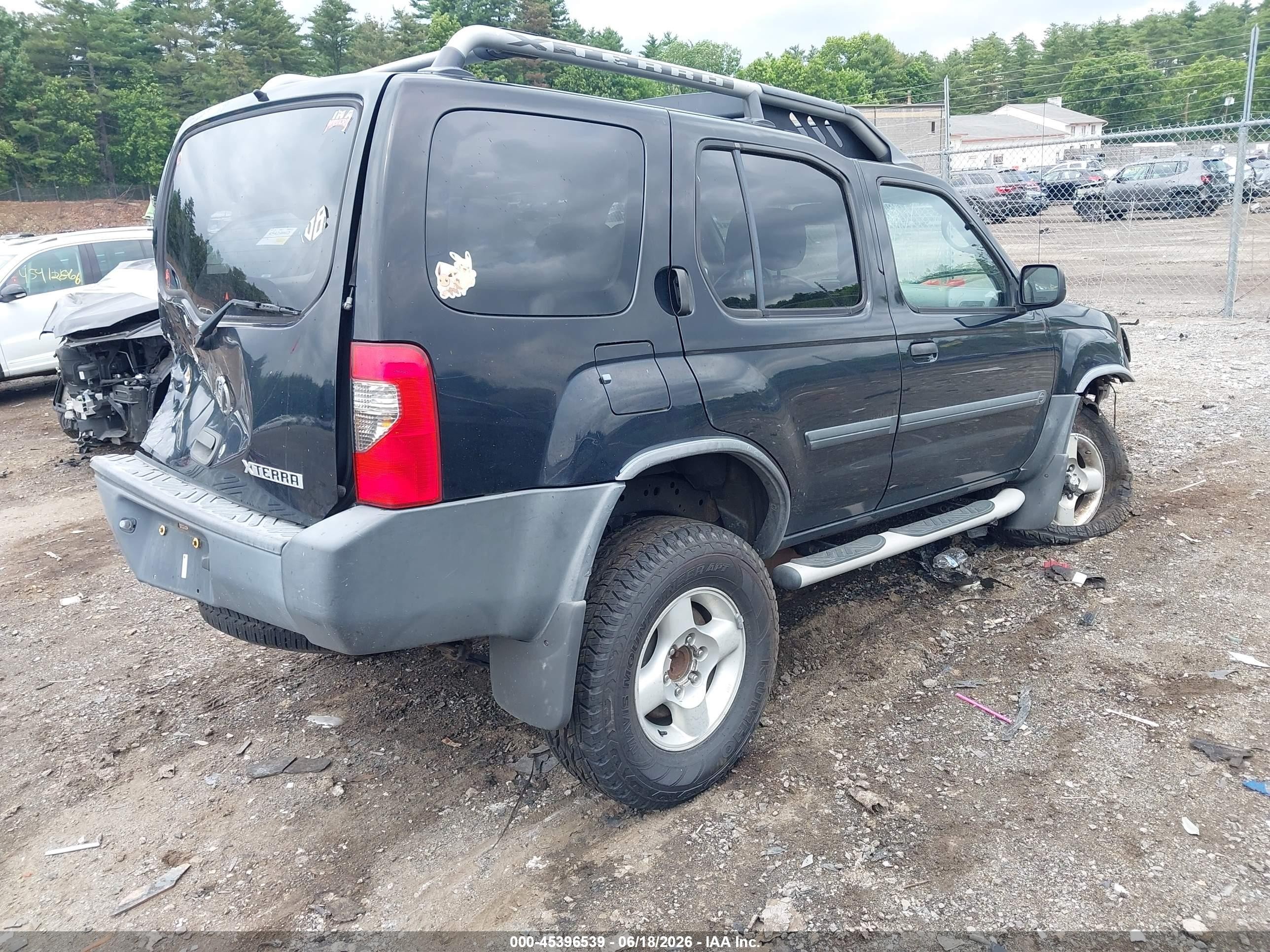 2003 Nissan Xterra Xe Black vin: 5N1ED28Y03C697877