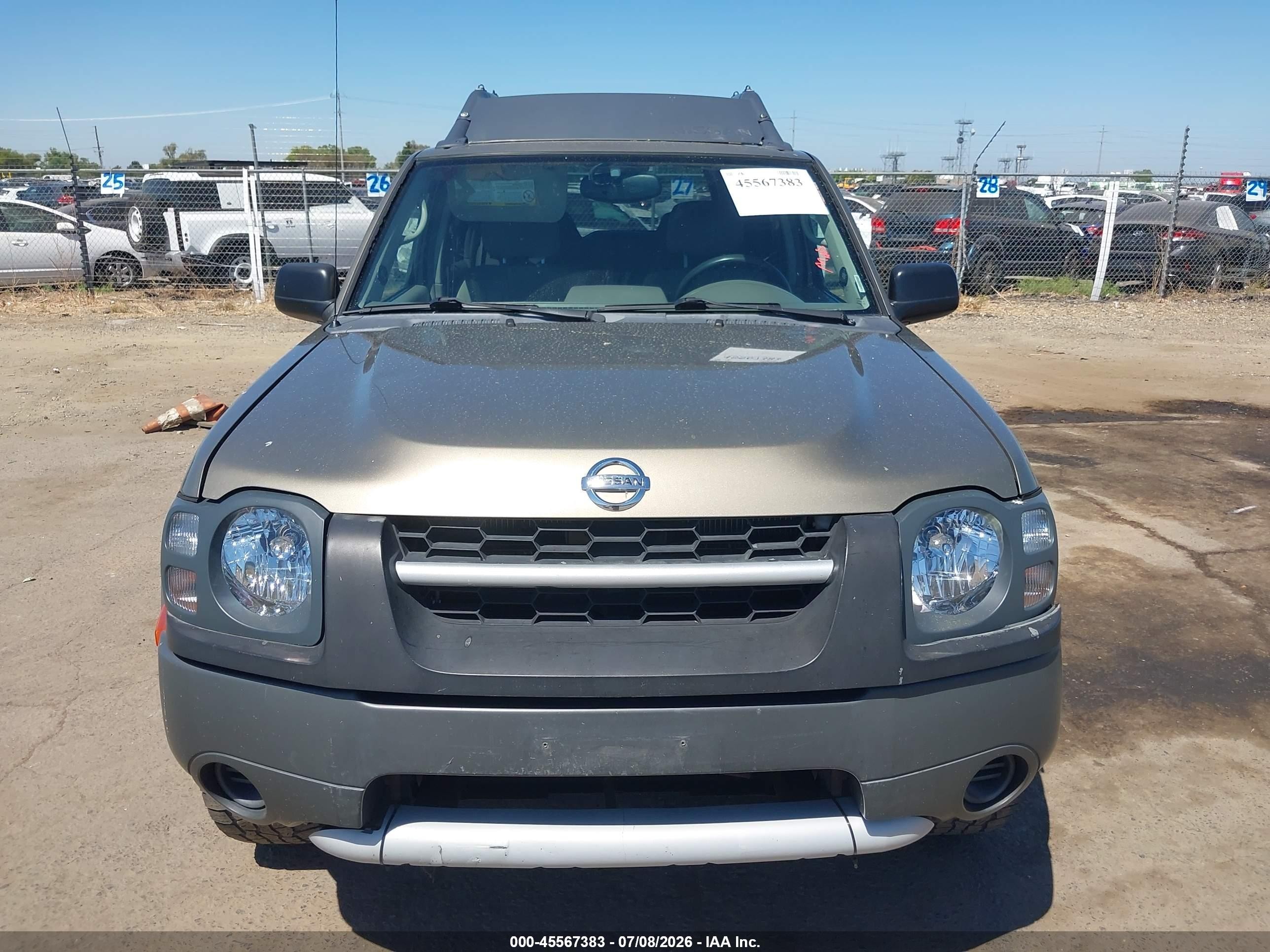 2002 Nissan Xterra Xe Золотой vin: 5N1ED28Y12C504151