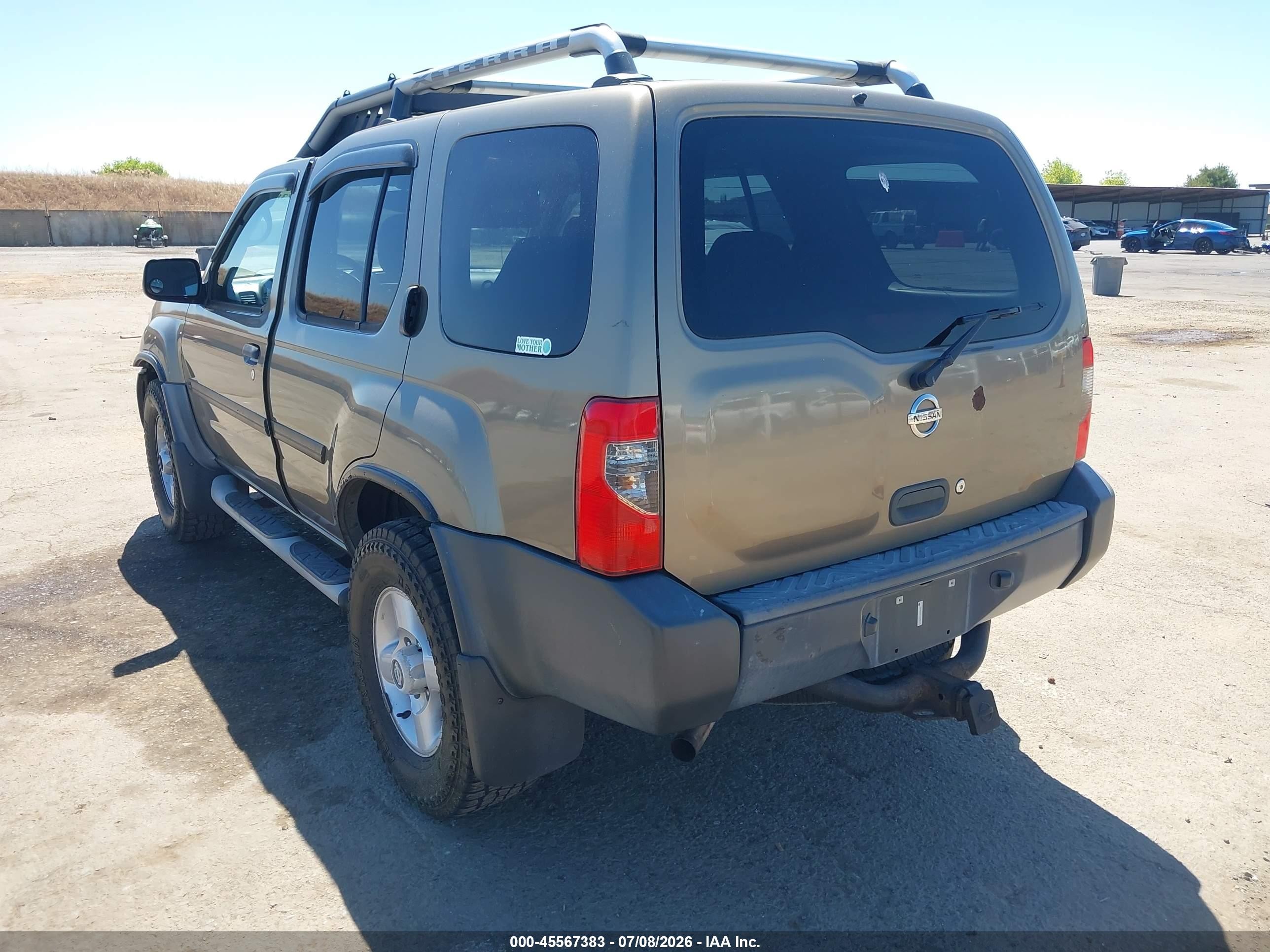 2002 Nissan Xterra Xe Золотой vin: 5N1ED28Y12C504151
