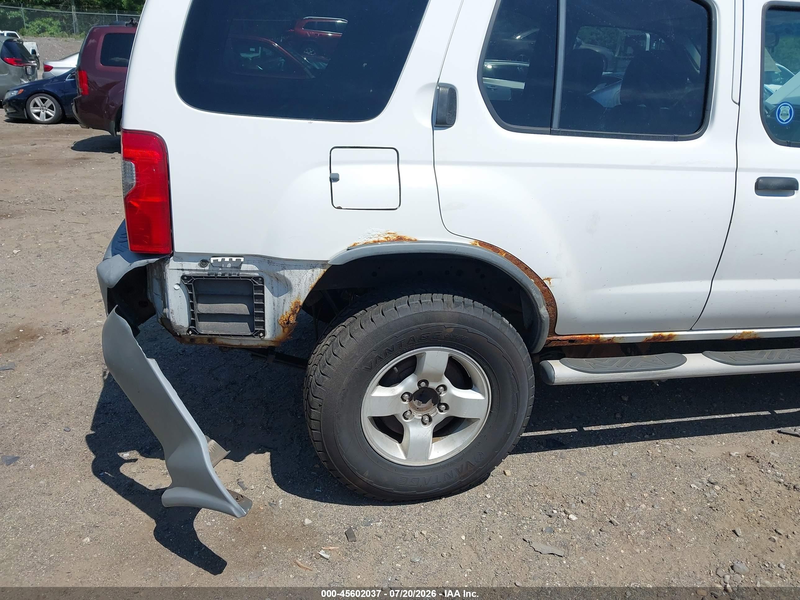 2004 Nissan Xterra Xe White vin: 5N1ED28Y14C607010