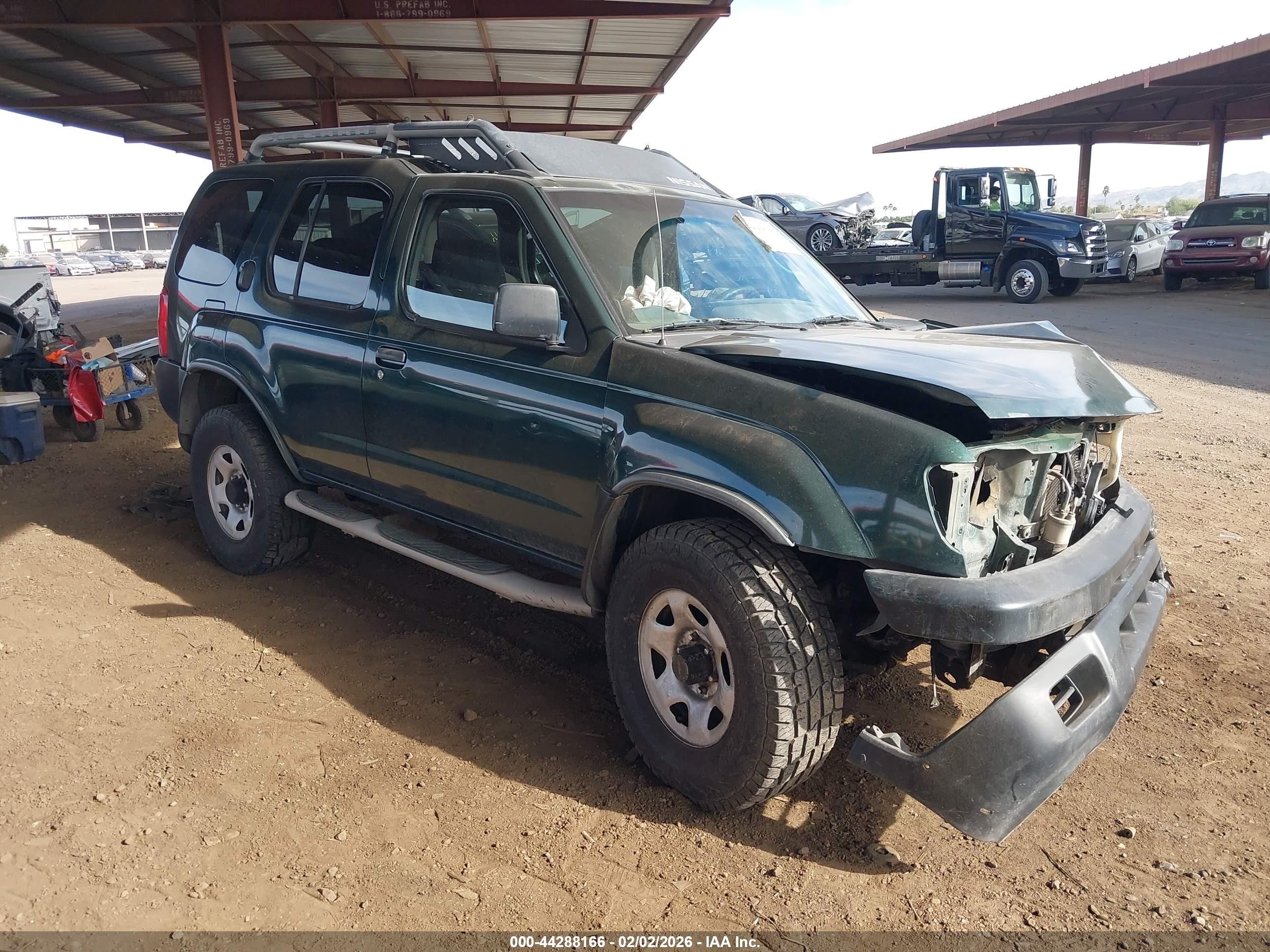 2000 Nissan Xterra Se/xe Green vin: 5N1ED28Y1YC522416