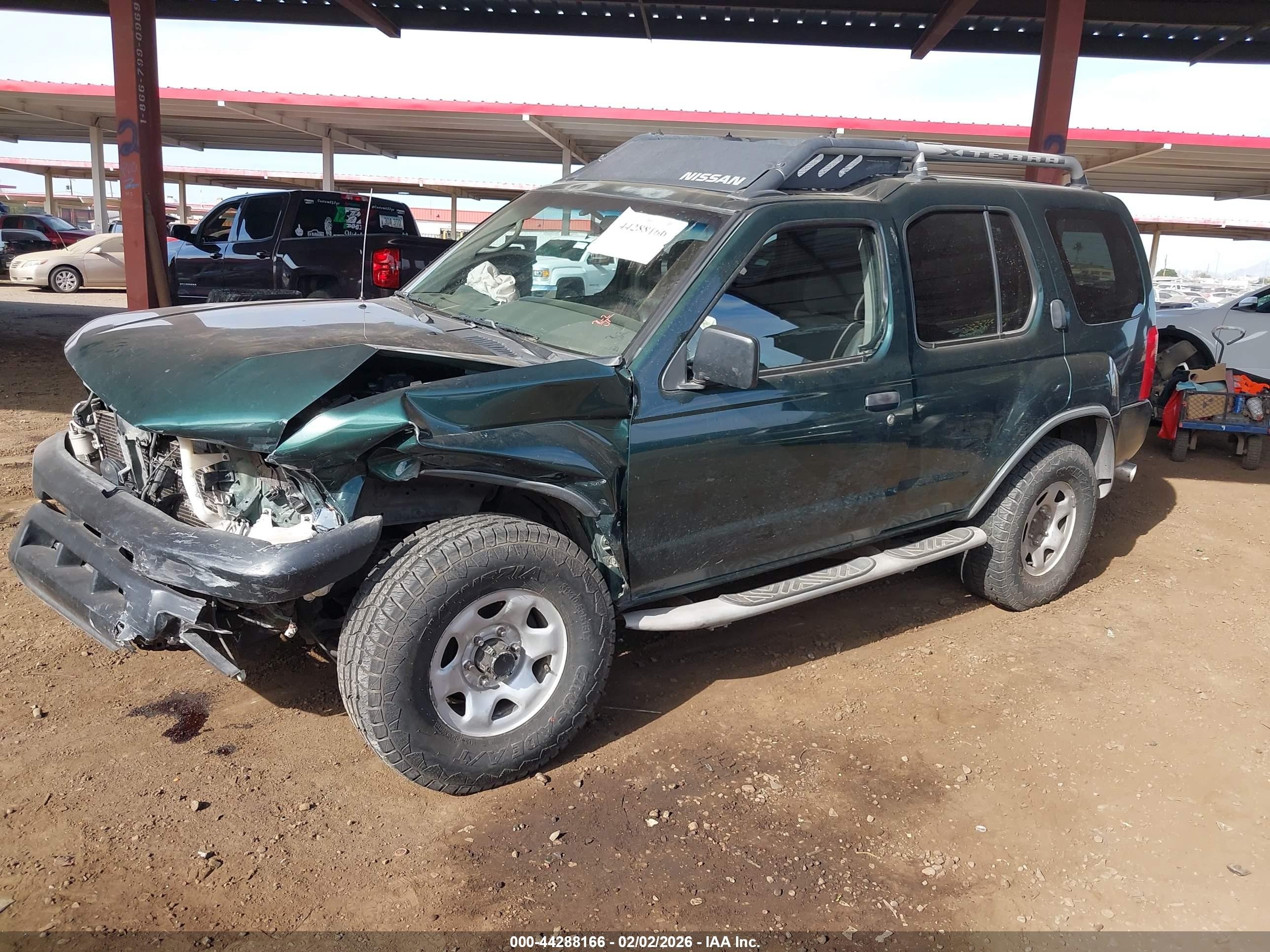 2000 Nissan Xterra Se/xe Green vin: 5N1ED28Y1YC522416