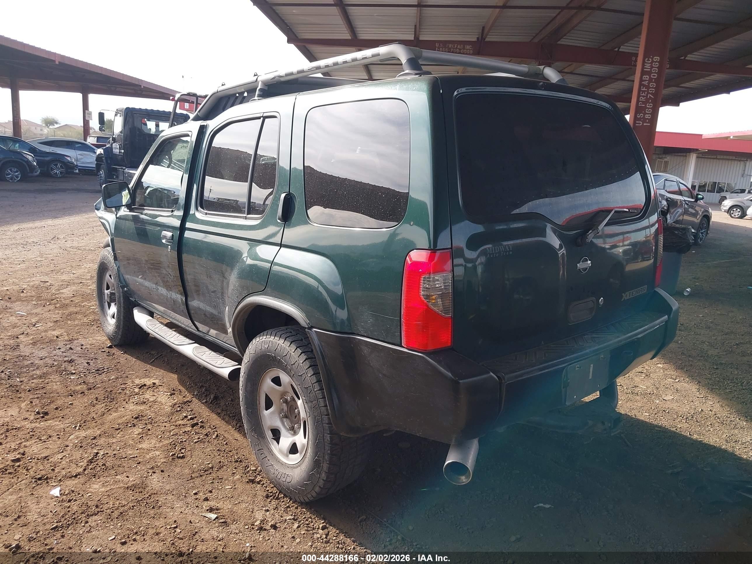 2000 Nissan Xterra Se/xe Green vin: 5N1ED28Y1YC522416