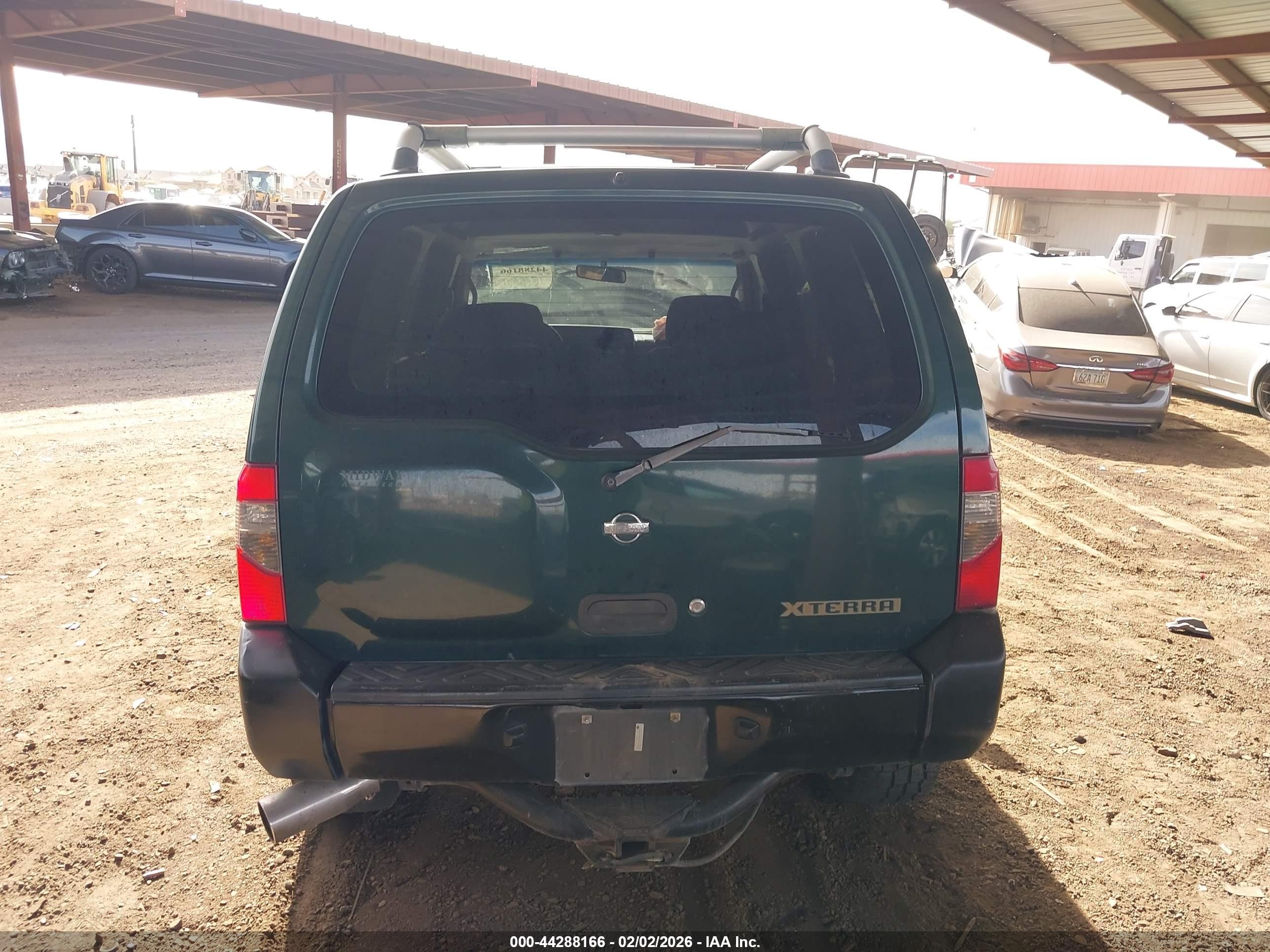 2000 Nissan Xterra Se/xe Green vin: 5N1ED28Y1YC522416