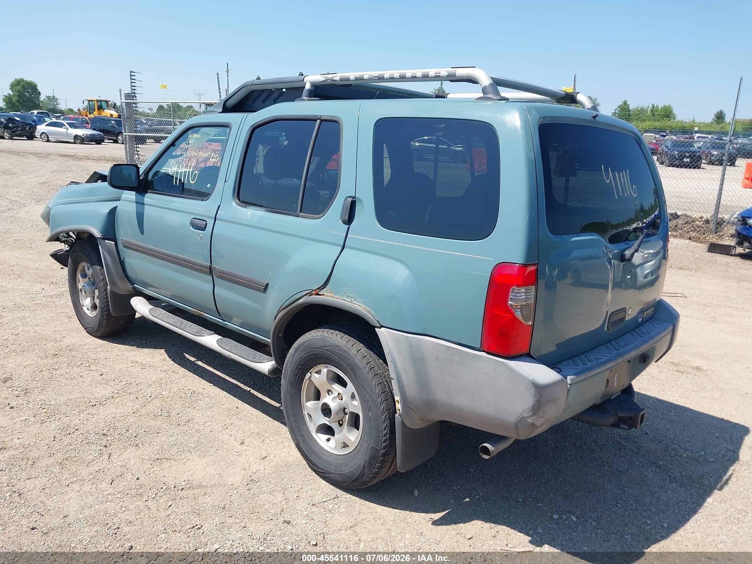 2001 Nissan Xterra Xe Blue vin: 5N1ED28Y31C515439