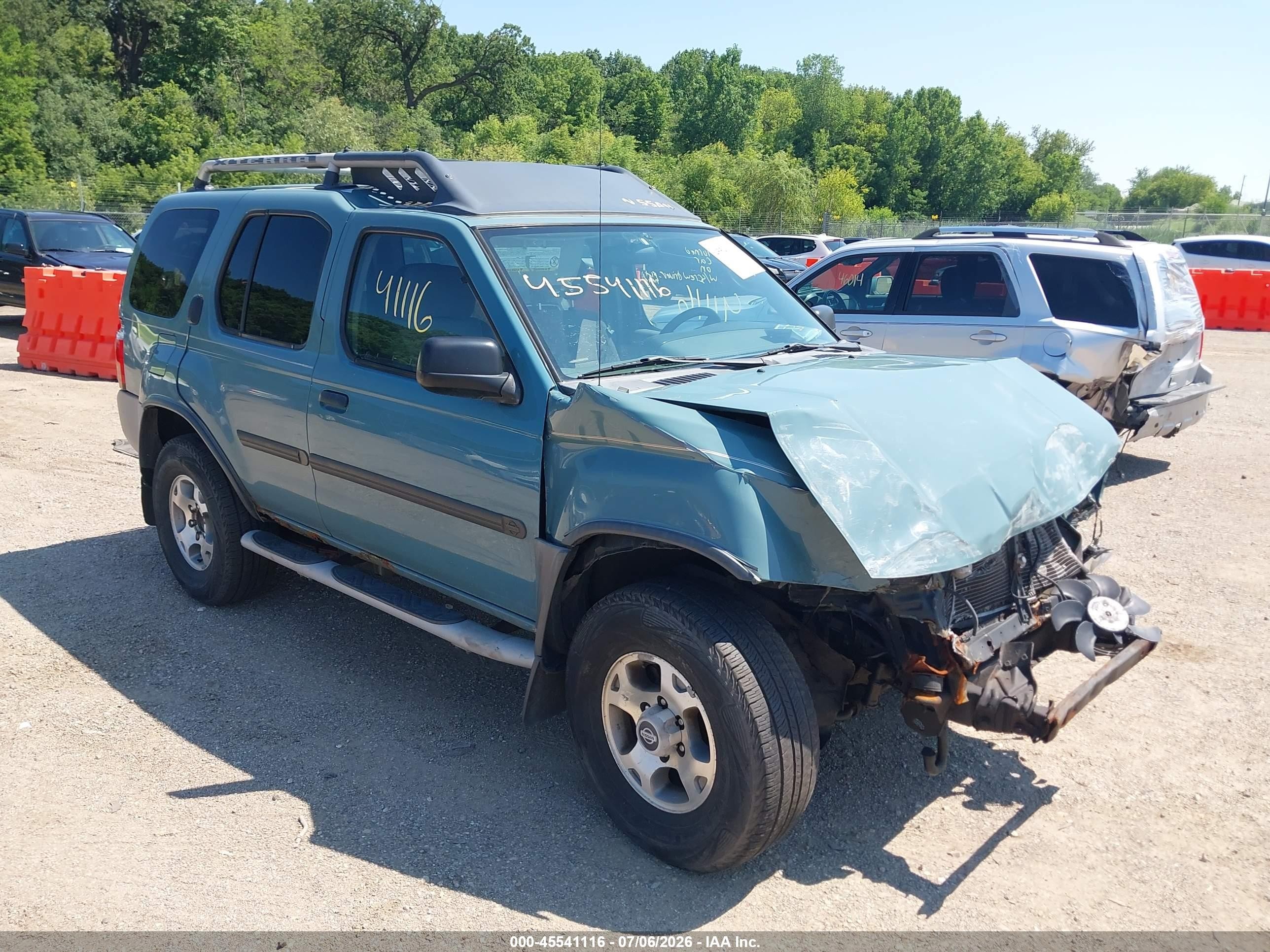 2001 Nissan Xterra Xe Blue vin: 5N1ED28Y31C515439