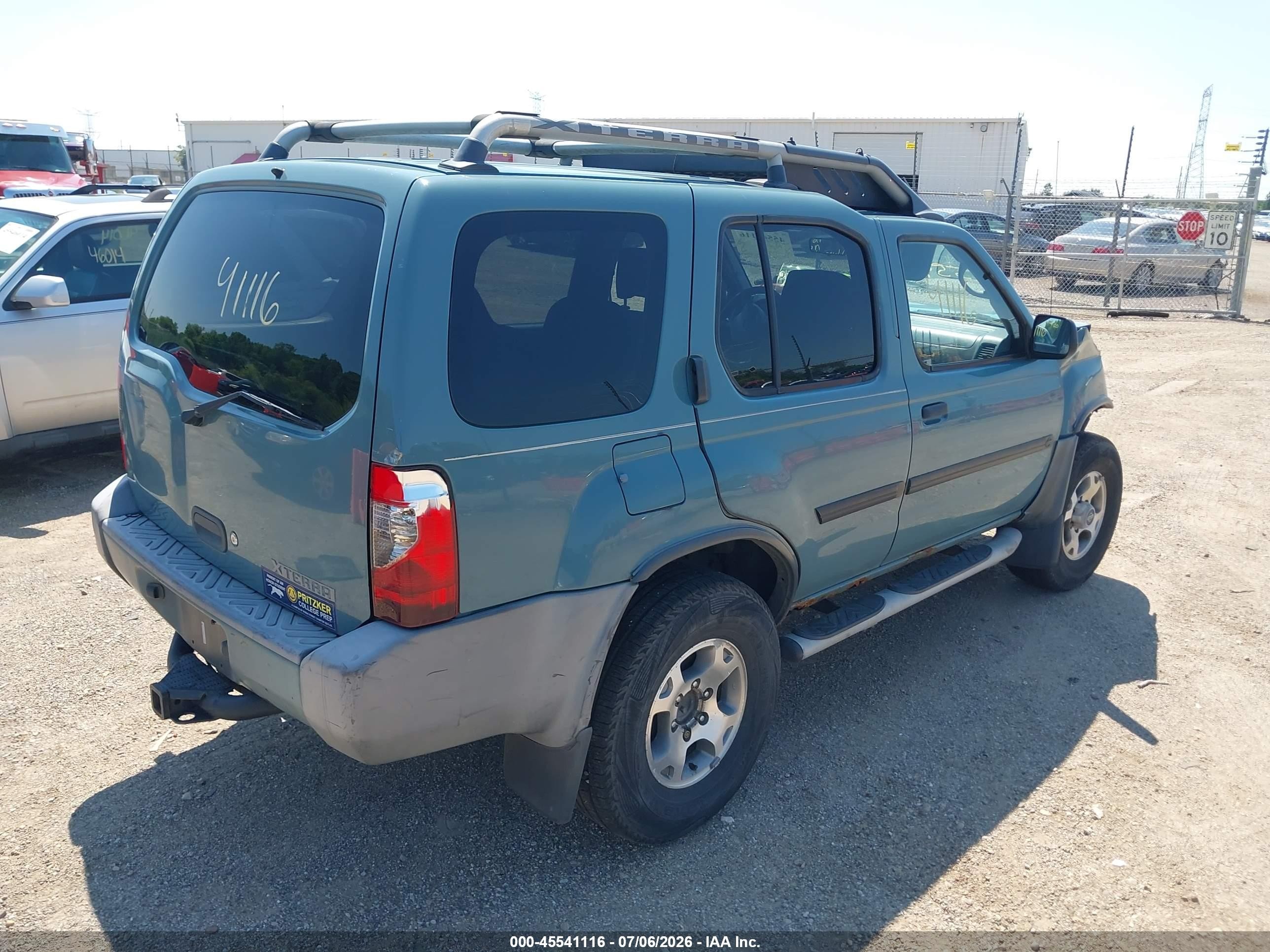 2001 Nissan Xterra Xe Blue vin: 5N1ED28Y31C515439