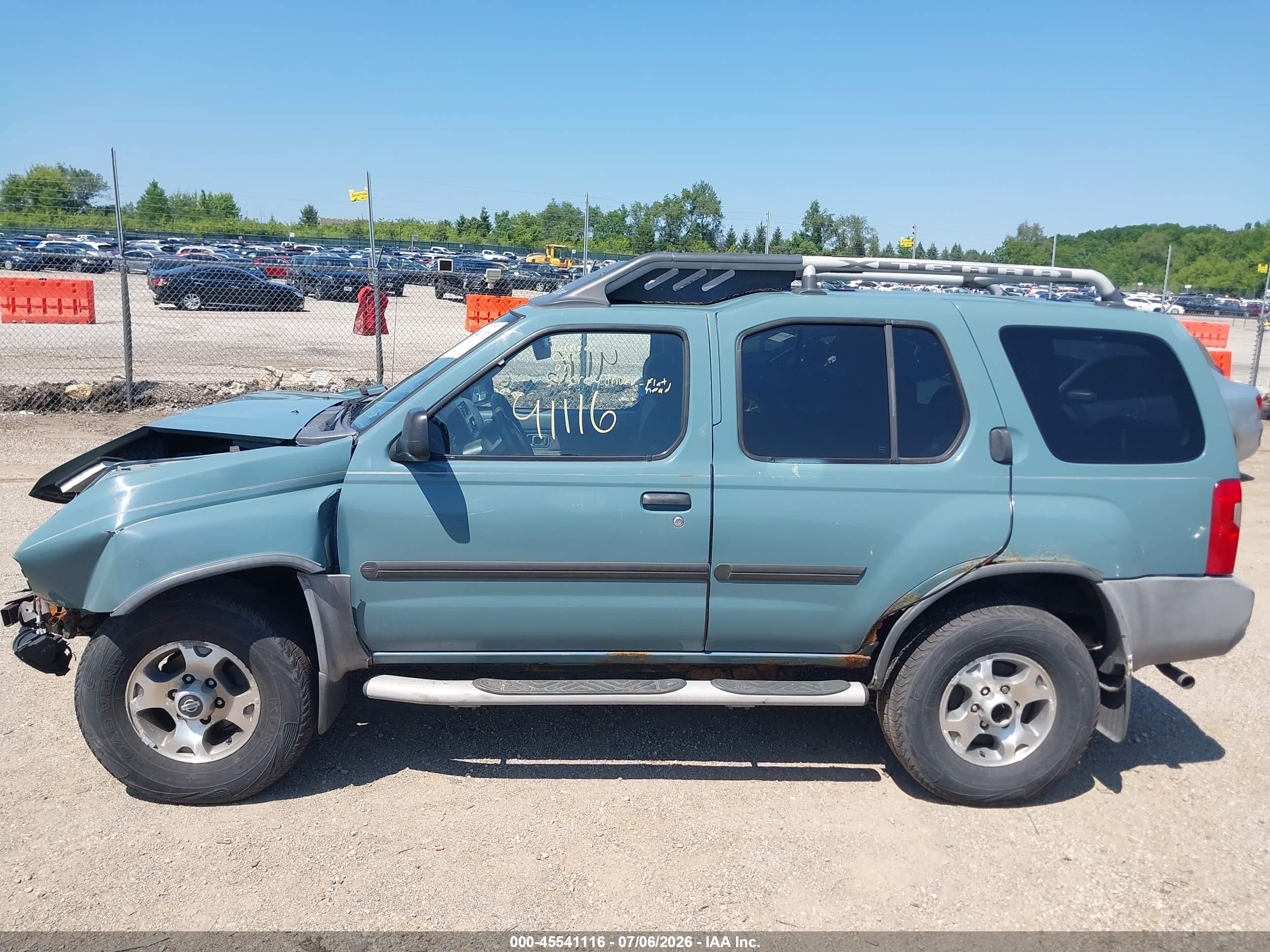 2001 Nissan Xterra Xe Blue vin: 5N1ED28Y31C515439