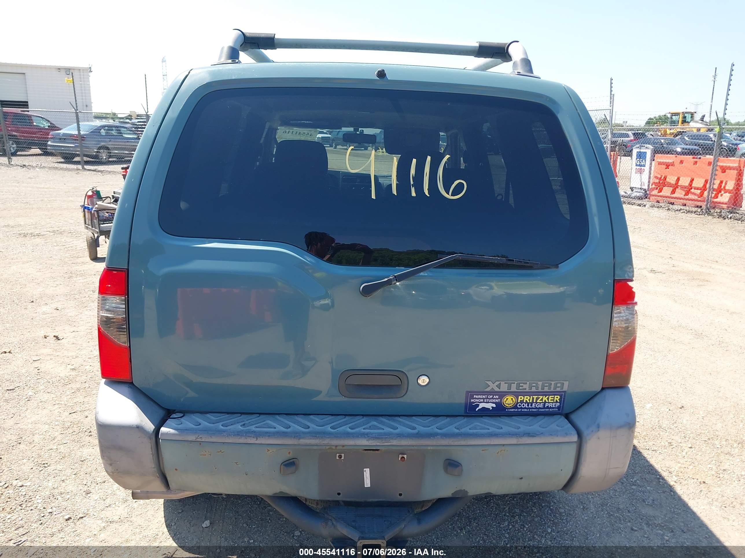 2001 Nissan Xterra Xe Blue vin: 5N1ED28Y31C515439