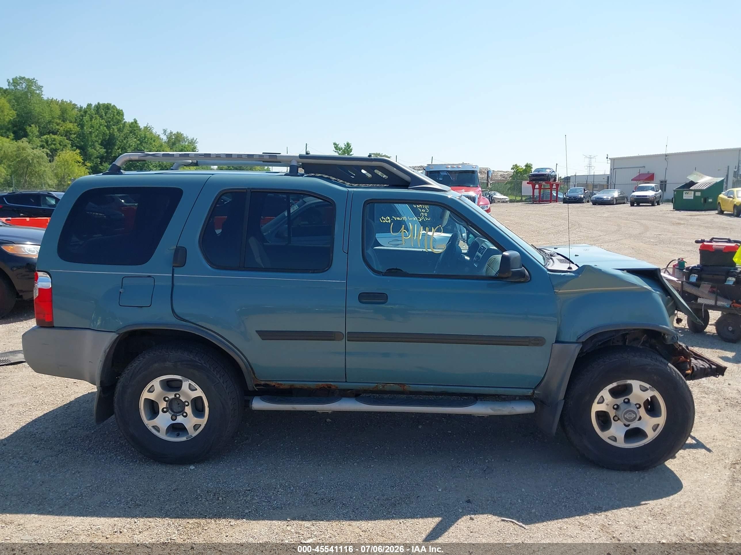 2001 Nissan Xterra Xe Blue vin: 5N1ED28Y31C515439