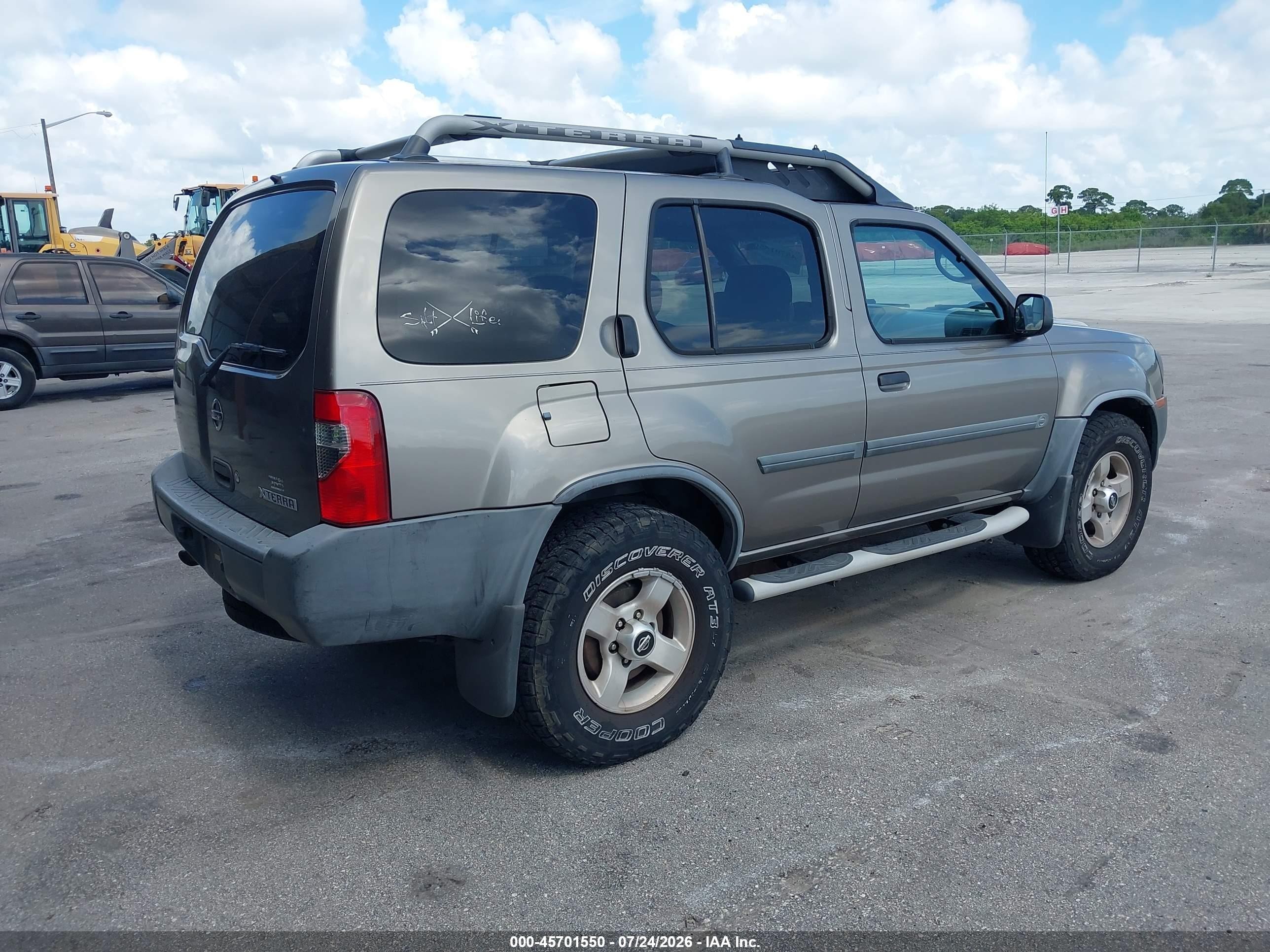 2004 Nissan Xterra Xe Gray vin: 5N1ED28Y34C654104