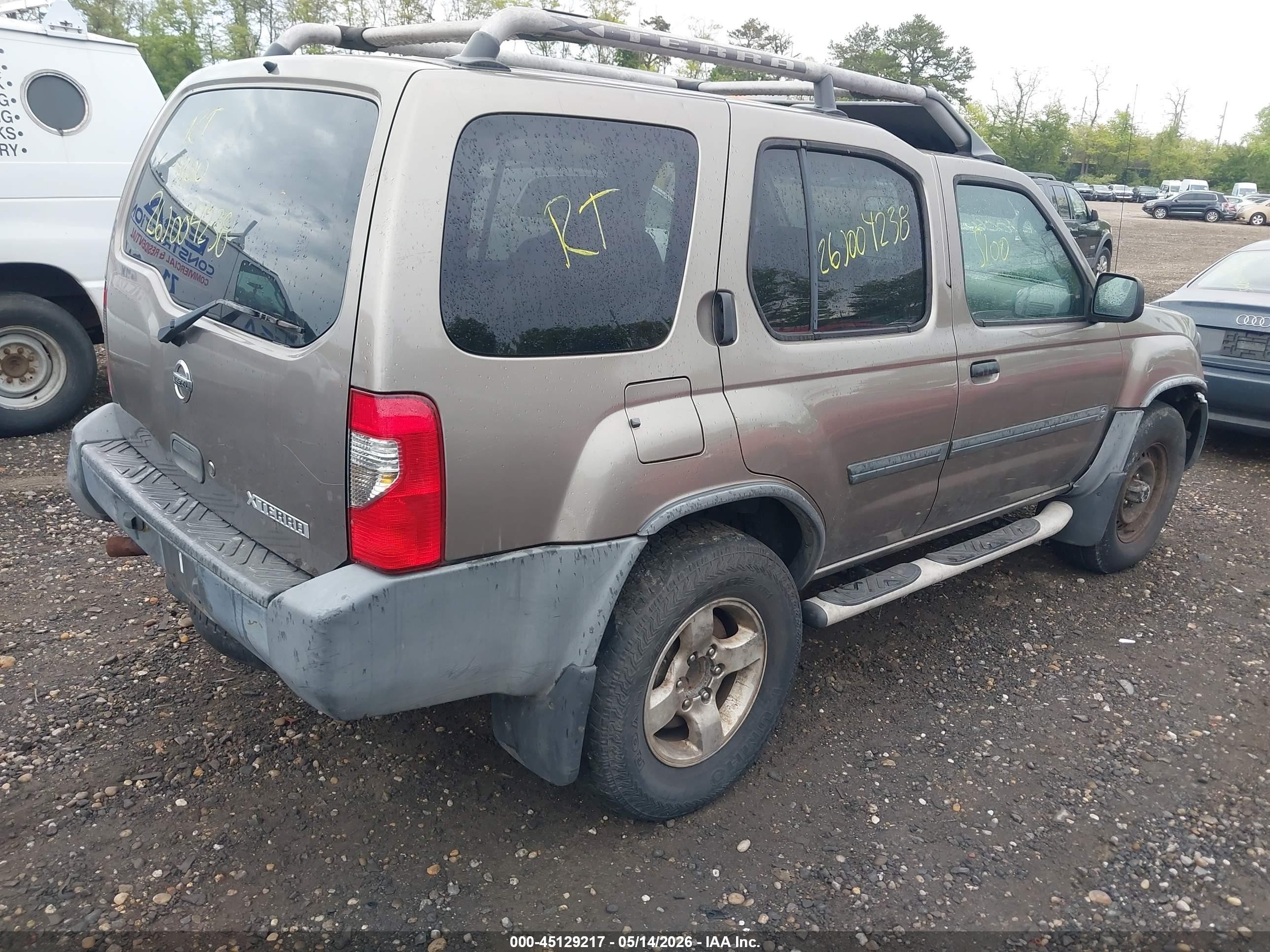 2004 Nissan Xterra Xe Коричневый vin: 5N1ED28Y34C672943