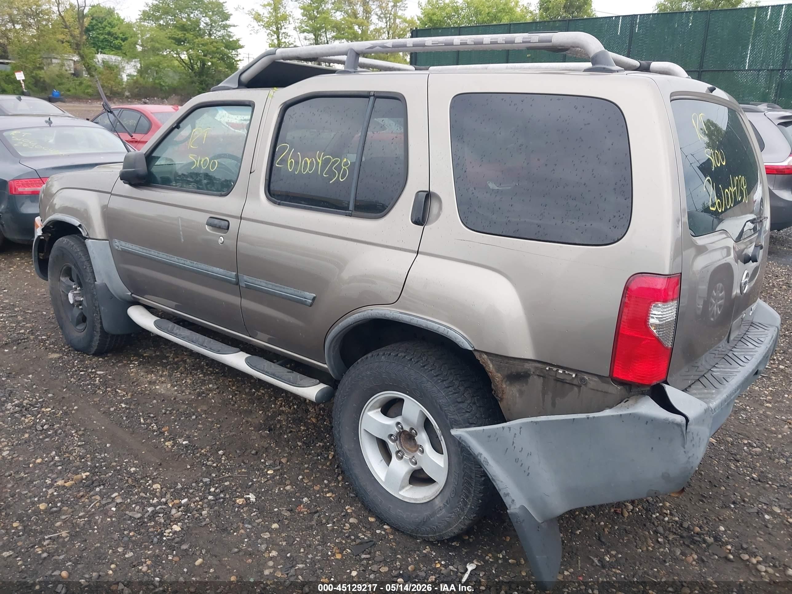 2004 Nissan Xterra Xe Коричневый vin: 5N1ED28Y34C672943