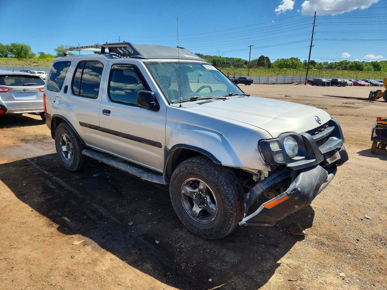 2004 Nissan Xterra Xe Silver vin: 5N1ED28Y34C675521