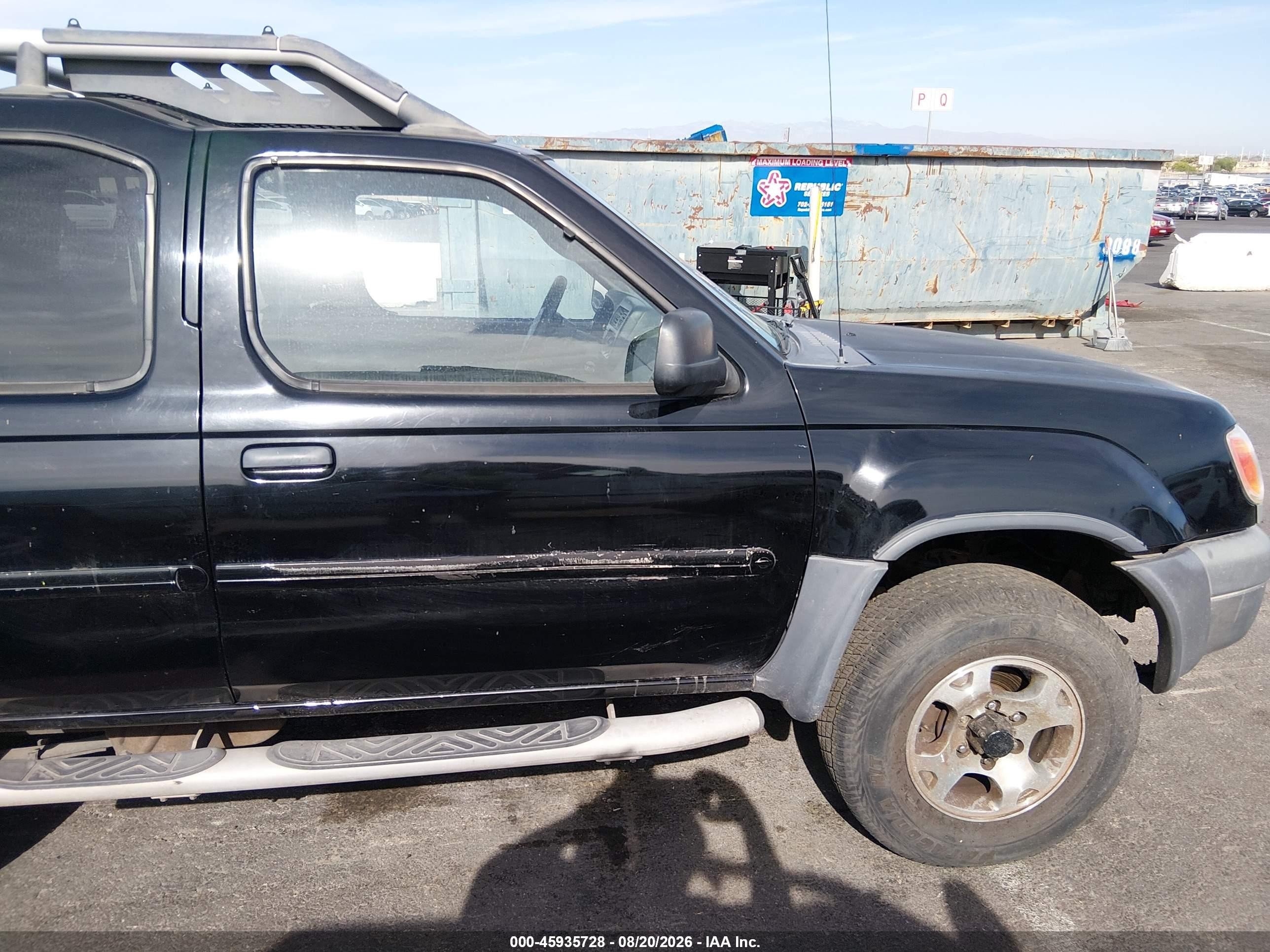 2001 Nissan Xterra Xe Black vin: 5N1ED28Y41C538423