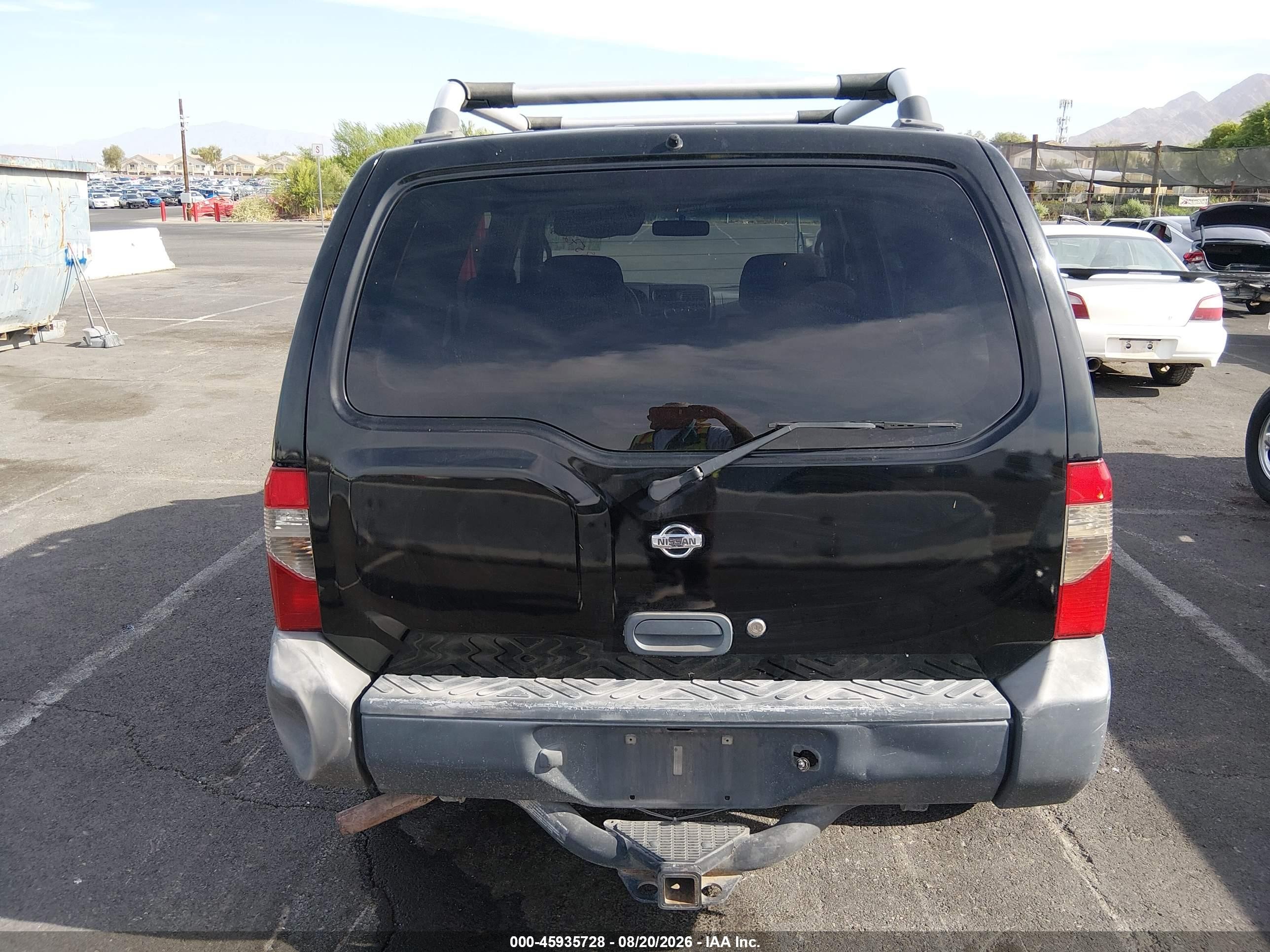 2001 Nissan Xterra Xe Black vin: 5N1ED28Y41C538423