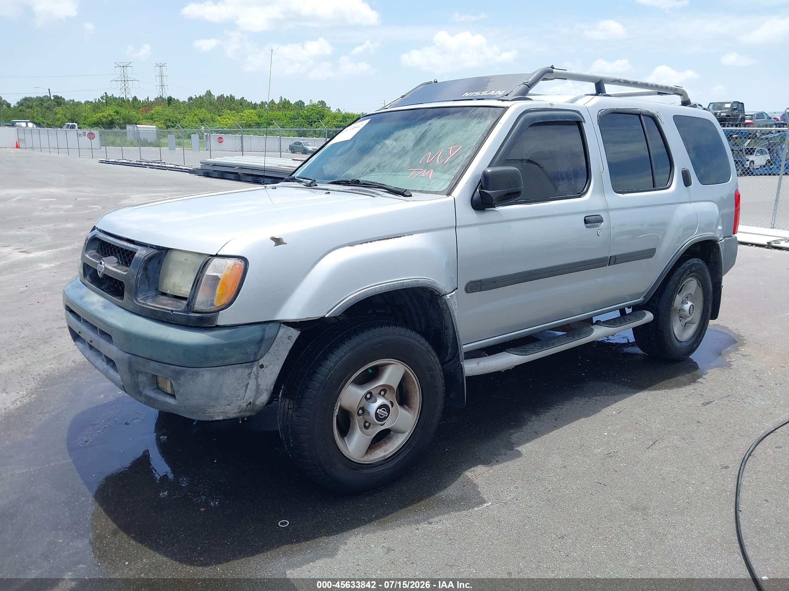 2001 Nissan Xterra Se Silver vin: 5N1ED28Y41C543637