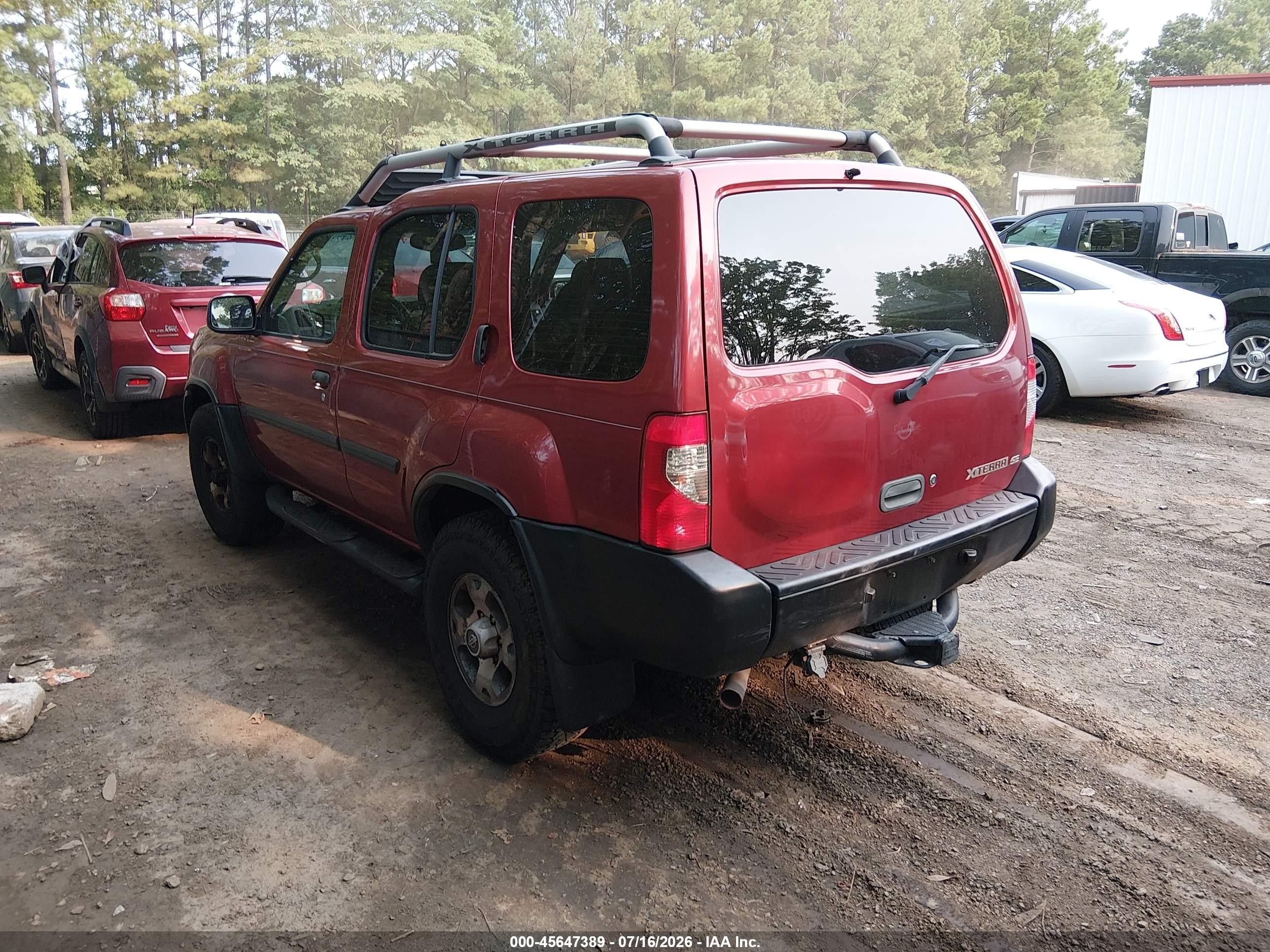 2001 Nissan Xterra Se Burgundy vin: 5N1ED28Y41C554315