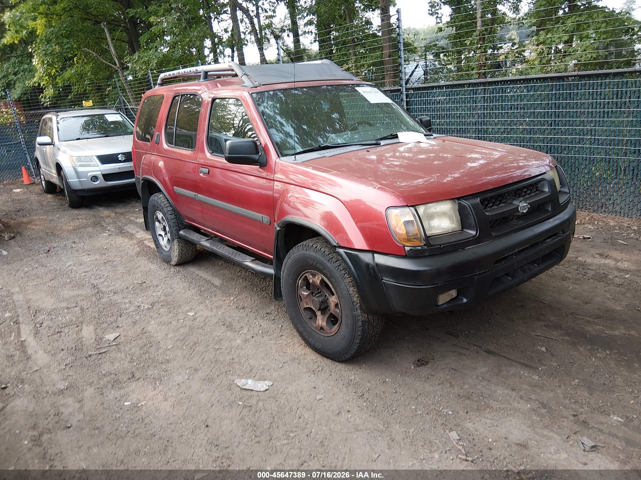 2001 Nissan Xterra Se Burgundy vin: 5N1ED28Y41C554315
