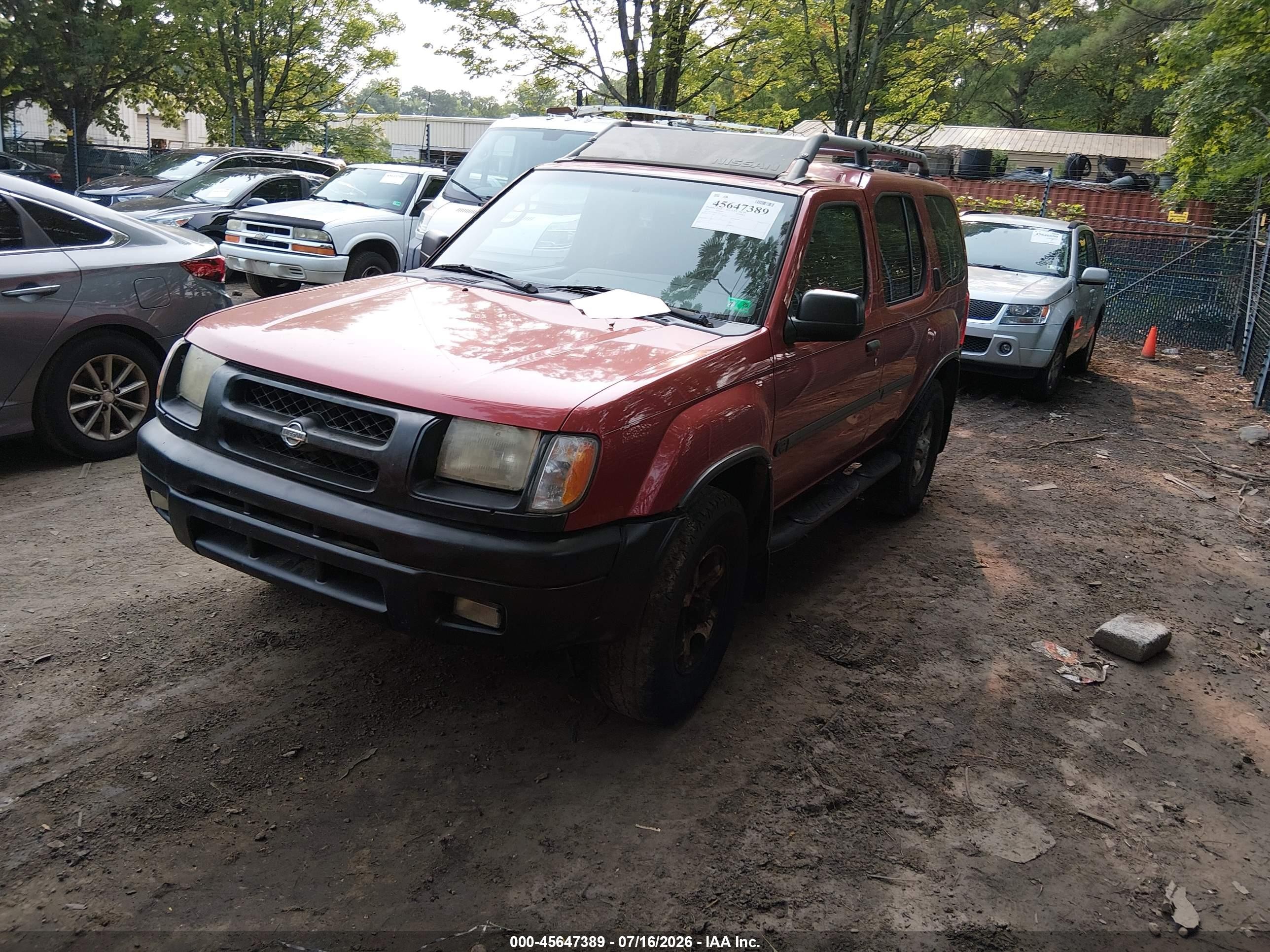 2001 Nissan Xterra Se Burgundy vin: 5N1ED28Y41C554315