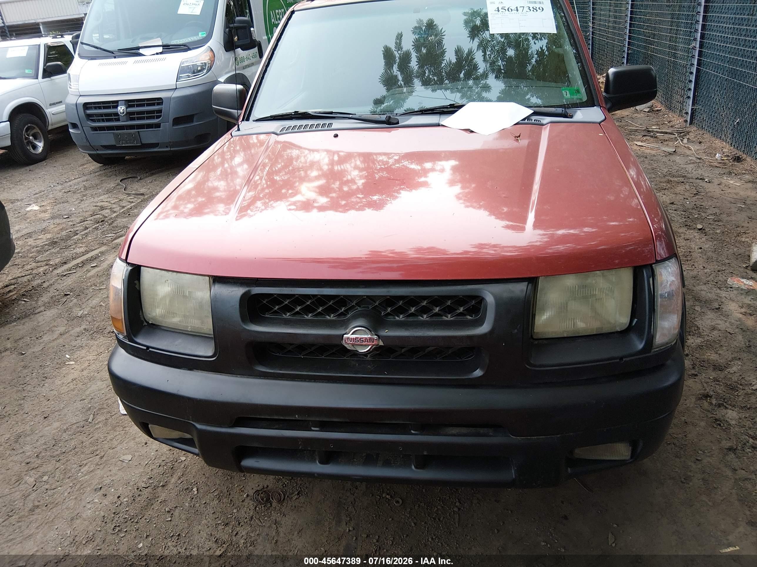 2001 Nissan Xterra Se Burgundy vin: 5N1ED28Y41C554315