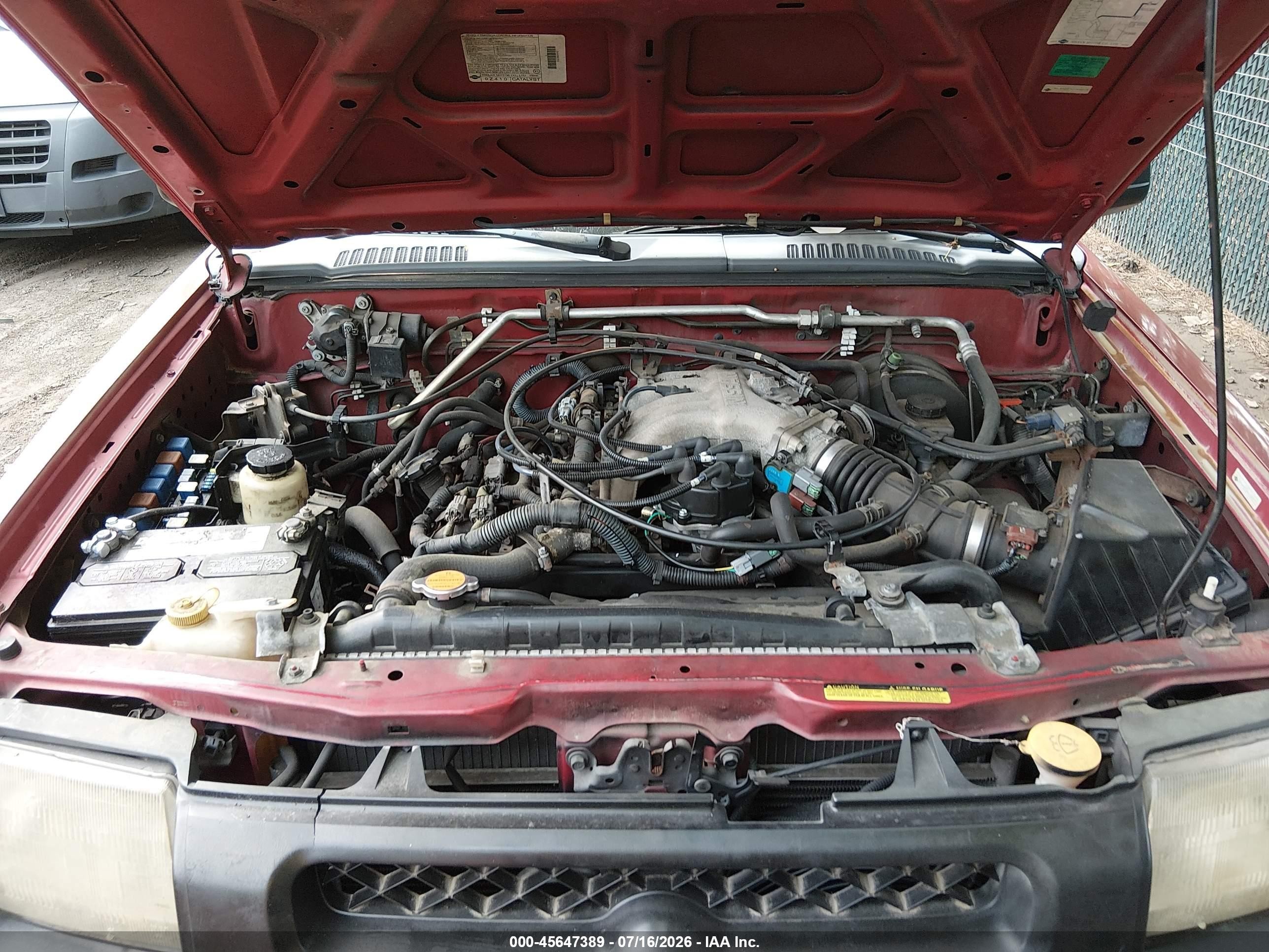 2001 Nissan Xterra Se Burgundy vin: 5N1ED28Y41C554315