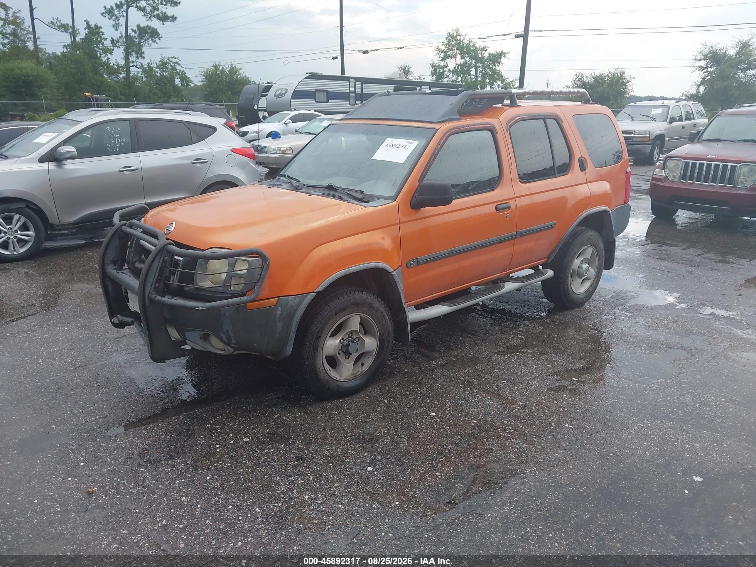 2003 Nissan Xterra Xe Orange vin: 5N1ED28Y43C646589