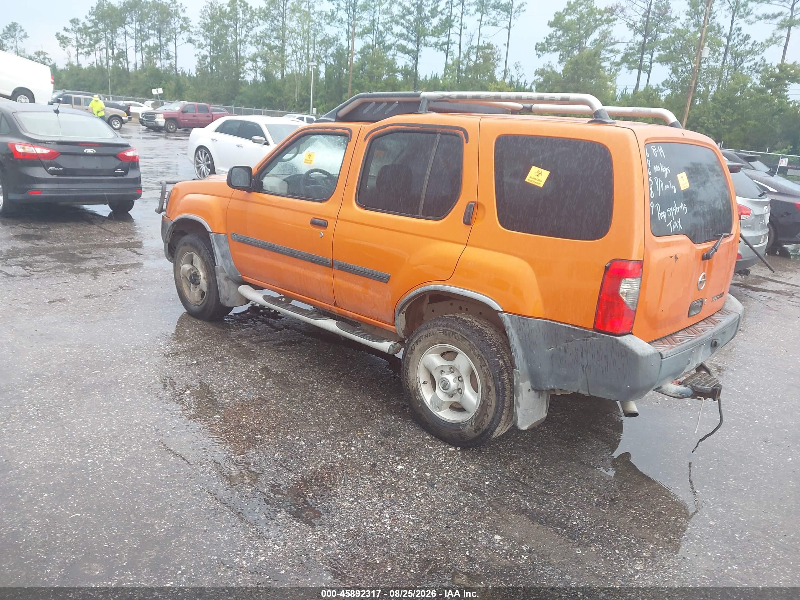 2003 Nissan Xterra Xe Orange vin: 5N1ED28Y43C646589