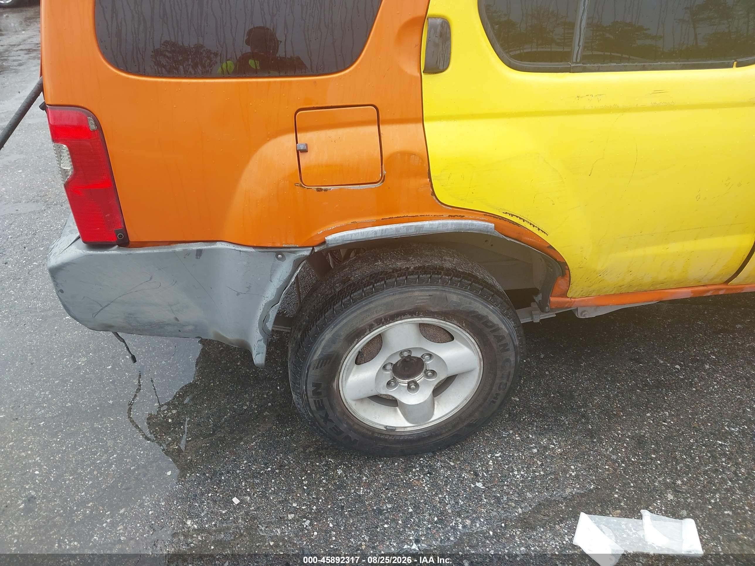 2003 Nissan Xterra Xe Orange vin: 5N1ED28Y43C646589