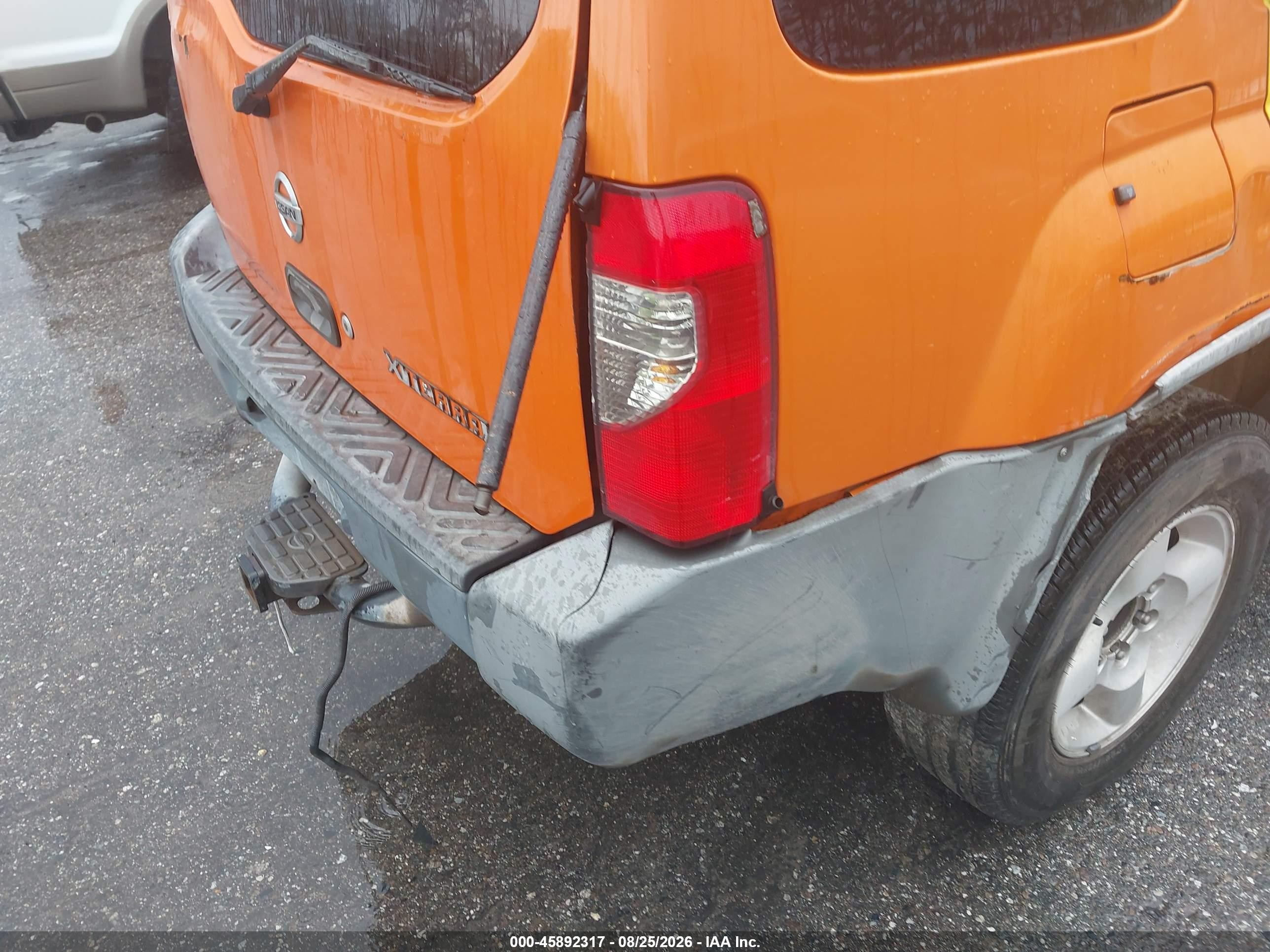2003 Nissan Xterra Xe Orange vin: 5N1ED28Y43C646589