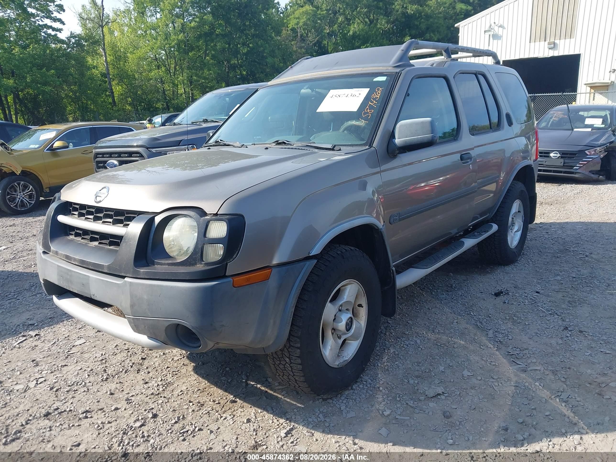 2003 Nissan Xterra Xe Silver vin: 5N1ED28Y43C699390