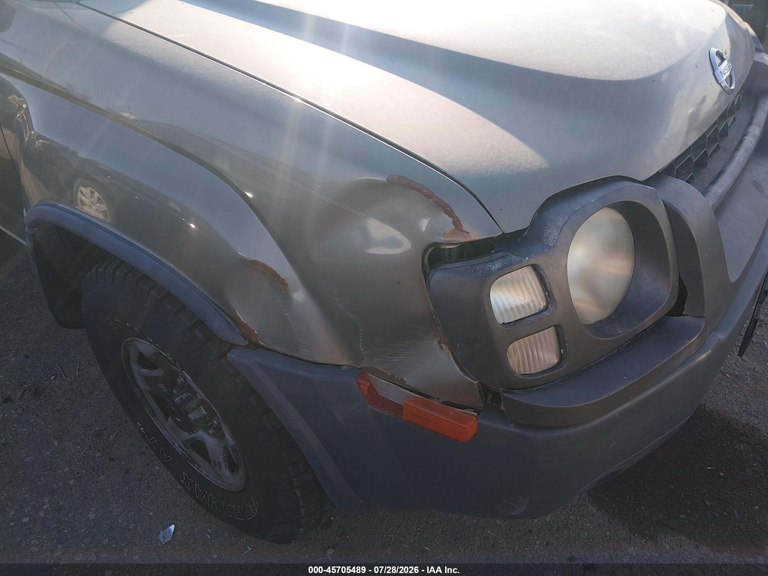 2002 Nissan Xterra Xe Pewter vin: 5N1ED28Y52C505769