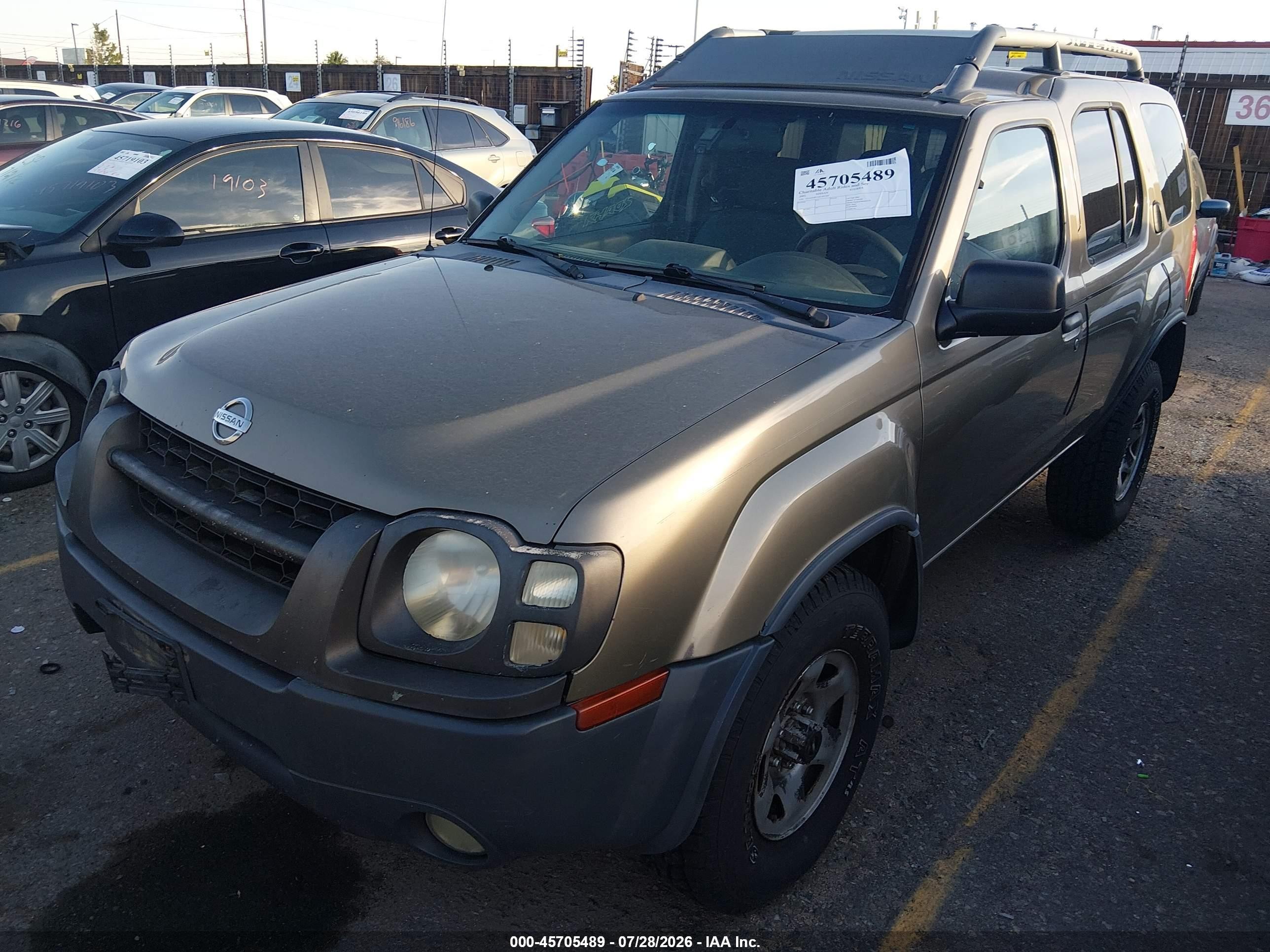 2002 Nissan Xterra Xe Pewter vin: 5N1ED28Y52C505769