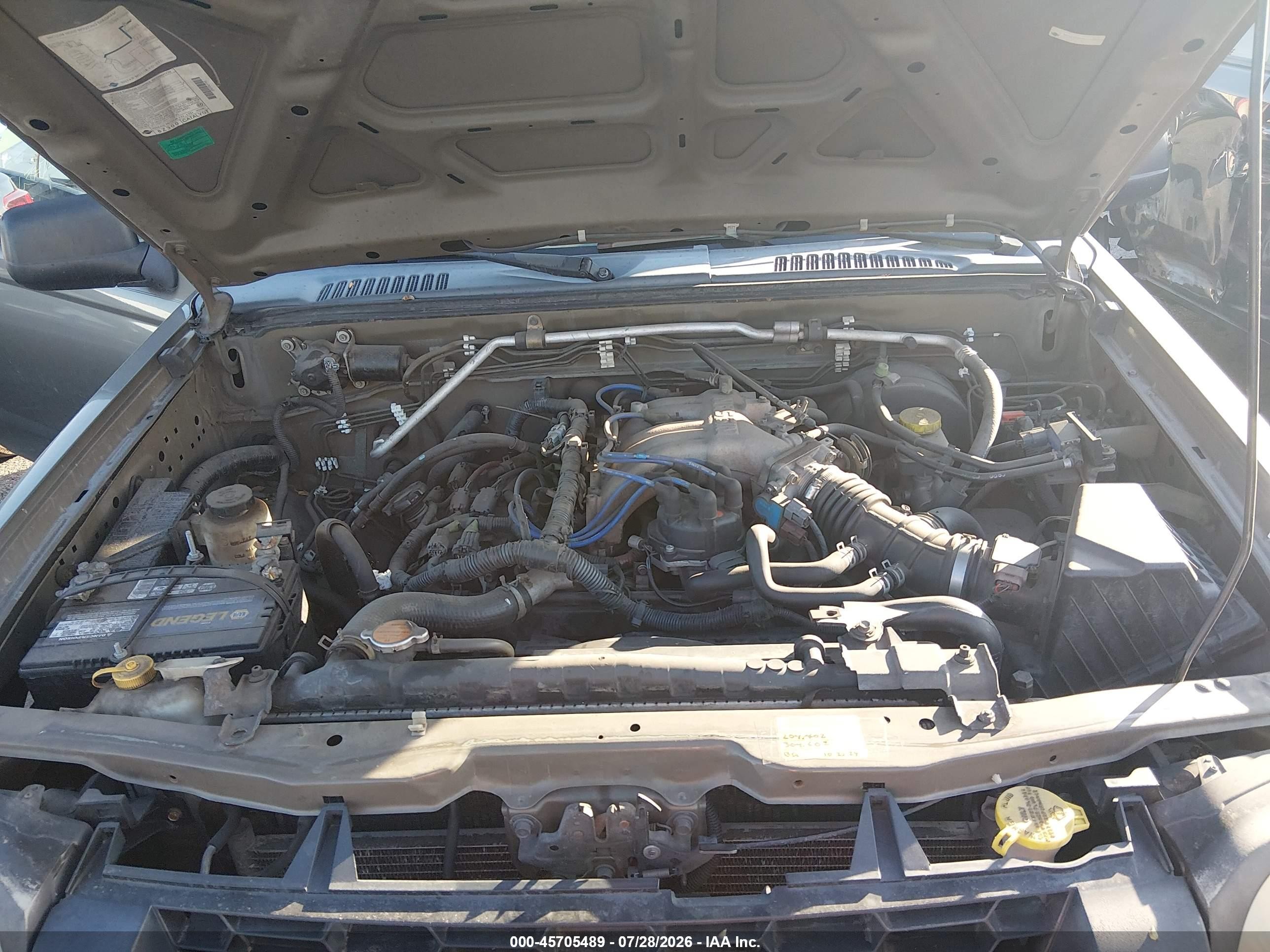 2002 Nissan Xterra Xe Pewter vin: 5N1ED28Y52C505769