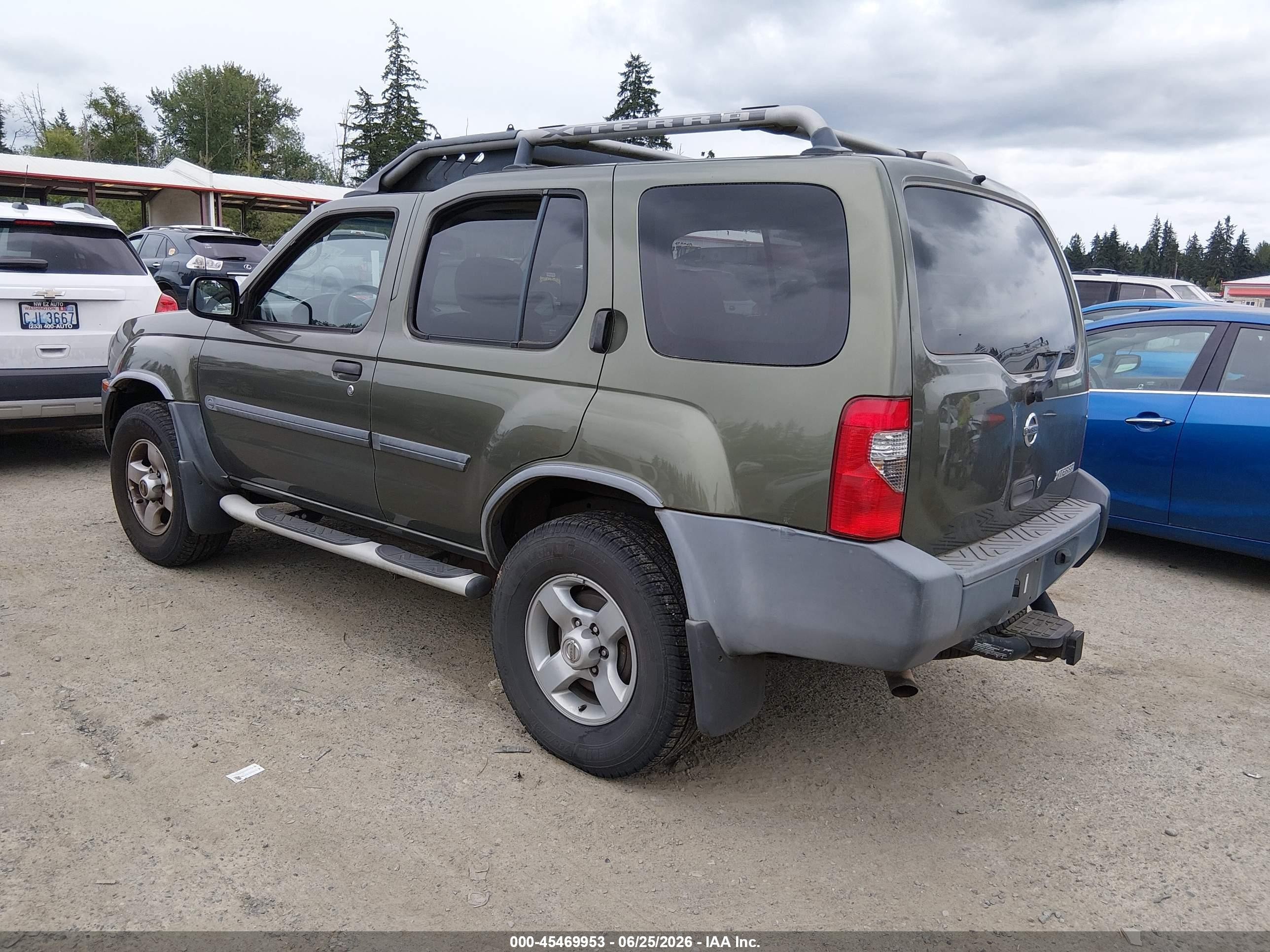 2004 Nissan Xterra Xe Green vin: 5N1ED28Y54C644965