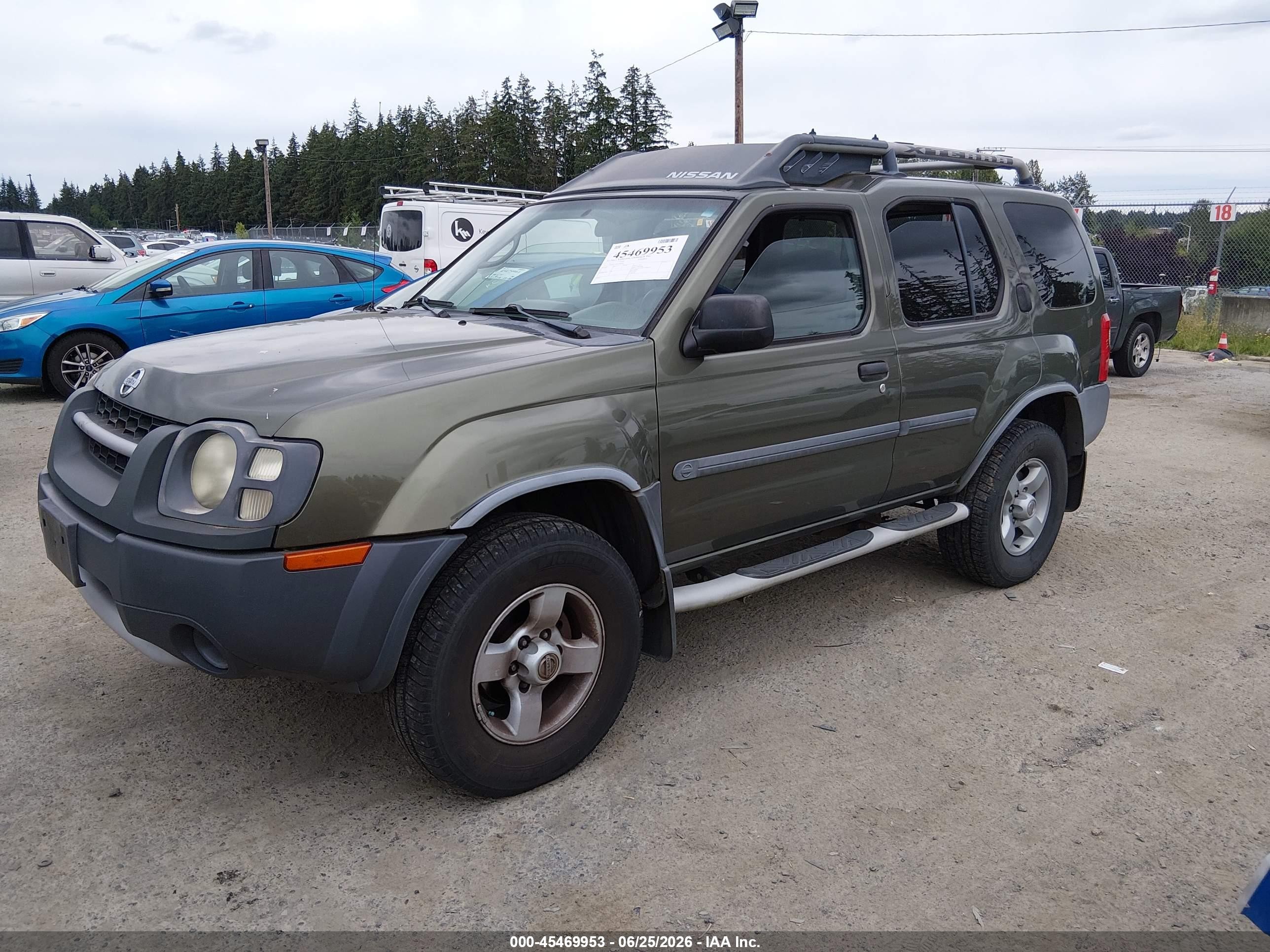 2004 Nissan Xterra Xe Green vin: 5N1ED28Y54C644965