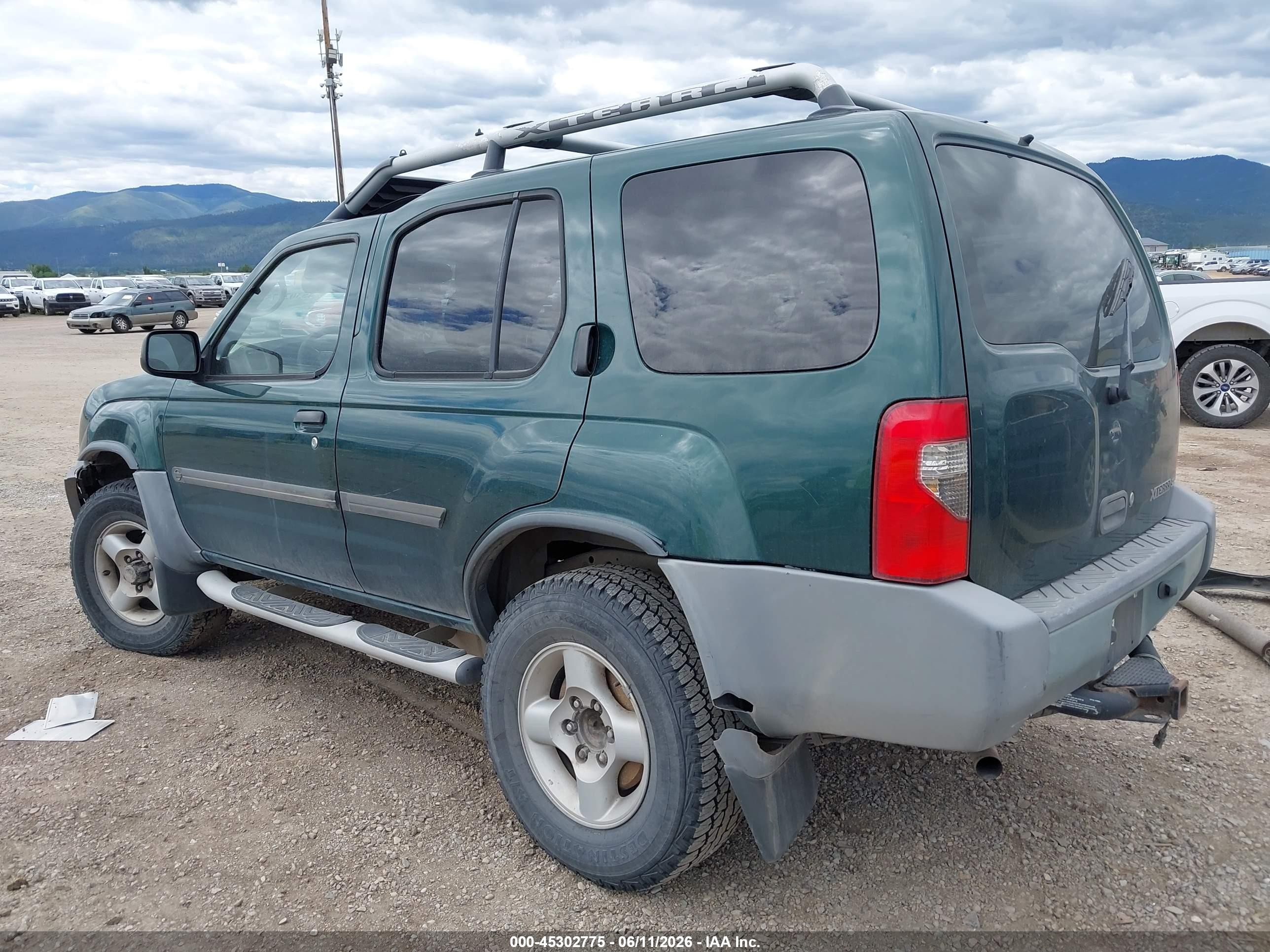 2001 Nissan Xterra Se Green vin: 5N1ED28Y71C527884